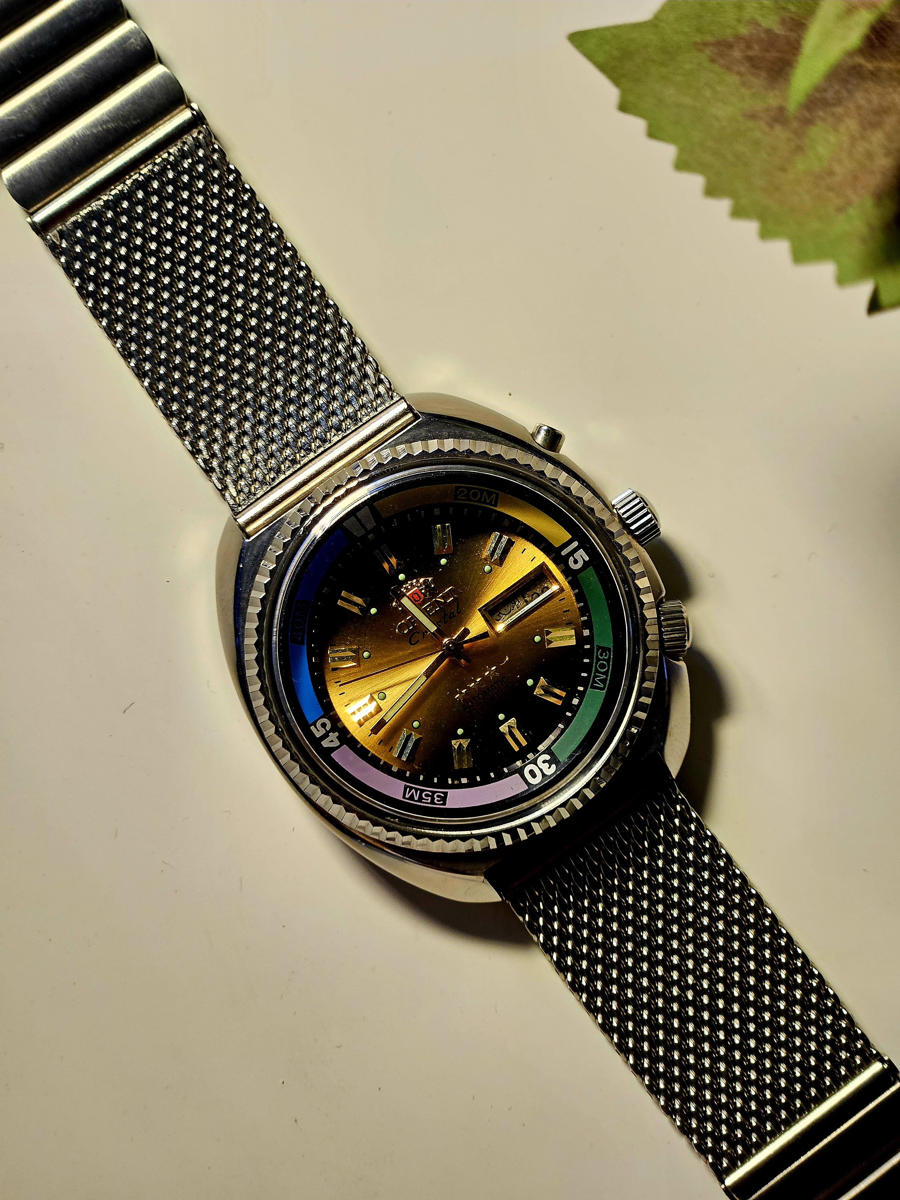 Orient King Diver KD Automatic Yellow Dial