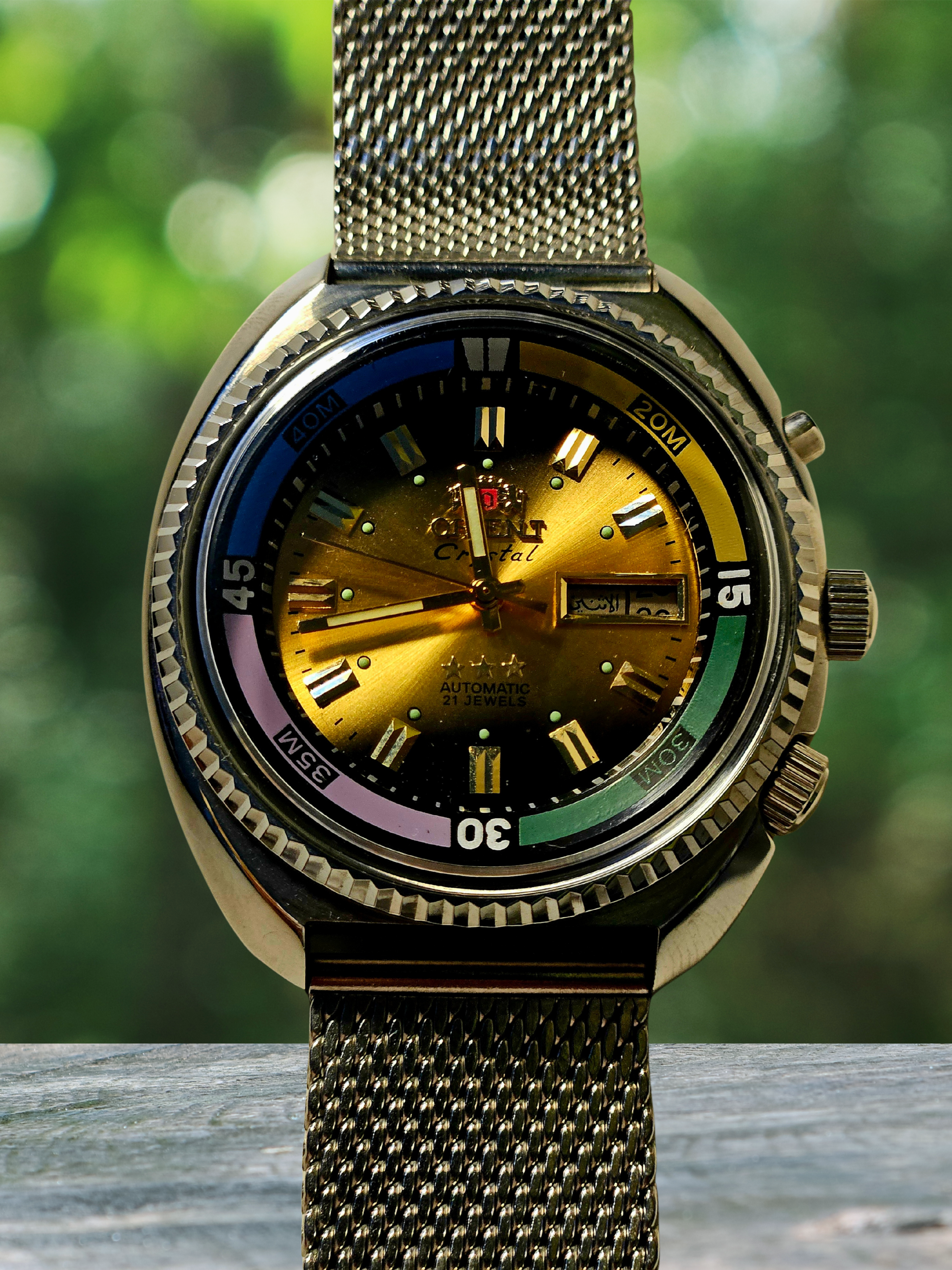 Orient King Diver KD Automatic Yellow Dial