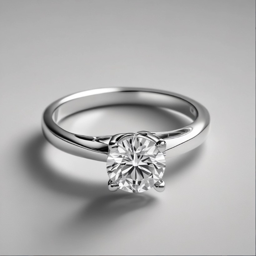 Solitaire Diamond Engagement Ring