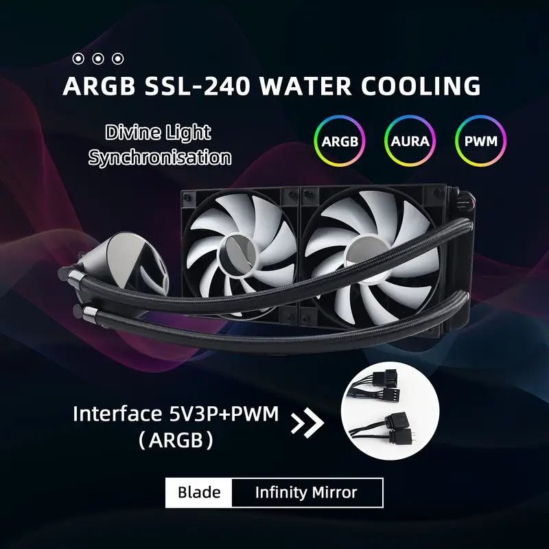 Refrigeracion Liquida RGB Manmu para CPU.