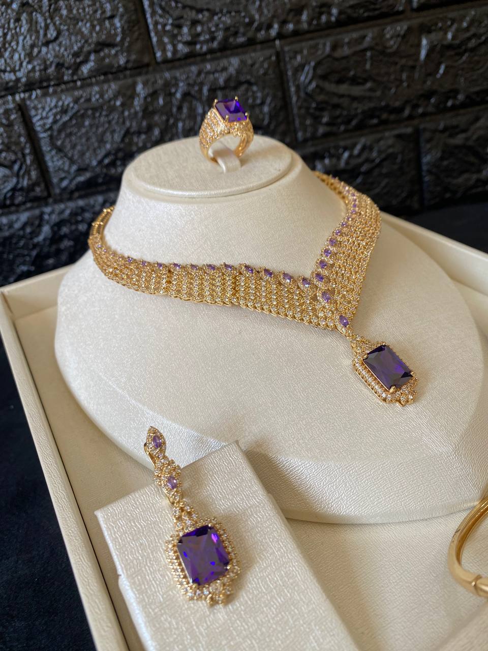 Parures Purple Plaqué Or