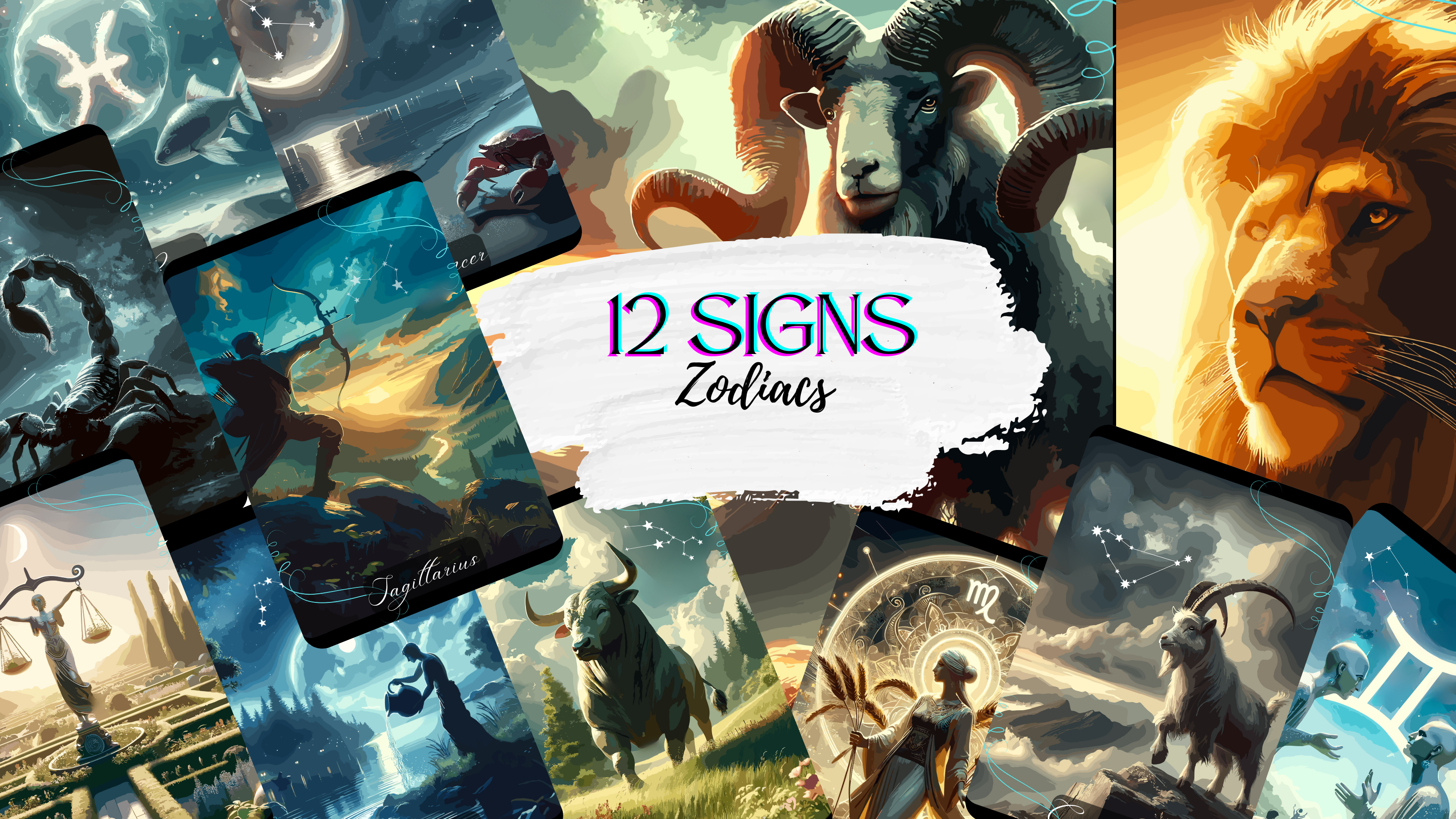 Zodiacs 12 cards
