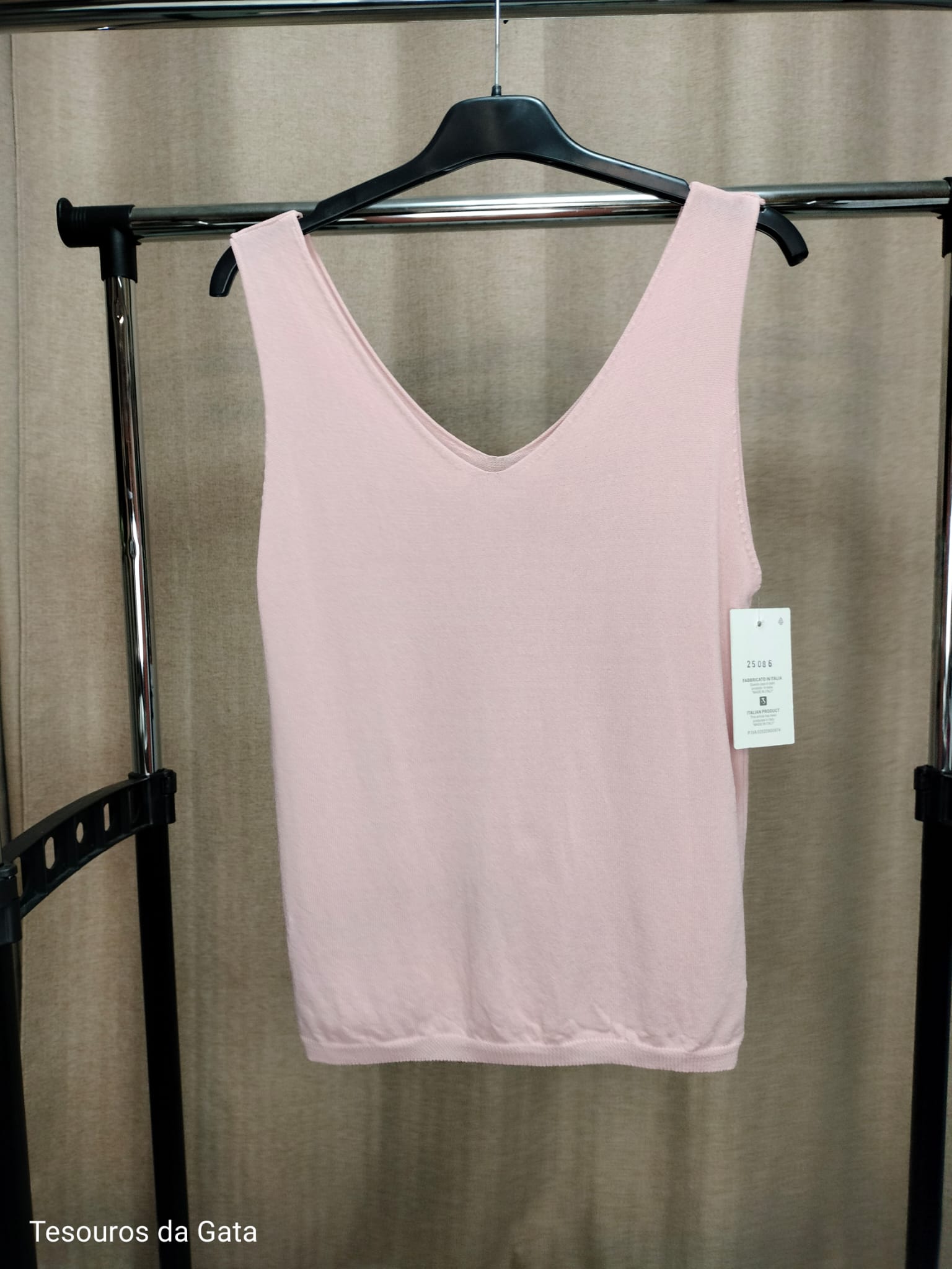 Blusa regata feminina rosa