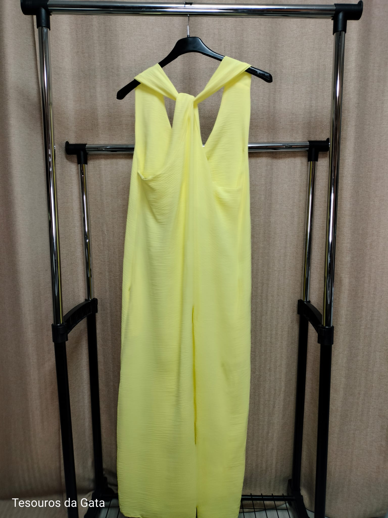 Vestido longo amarelo