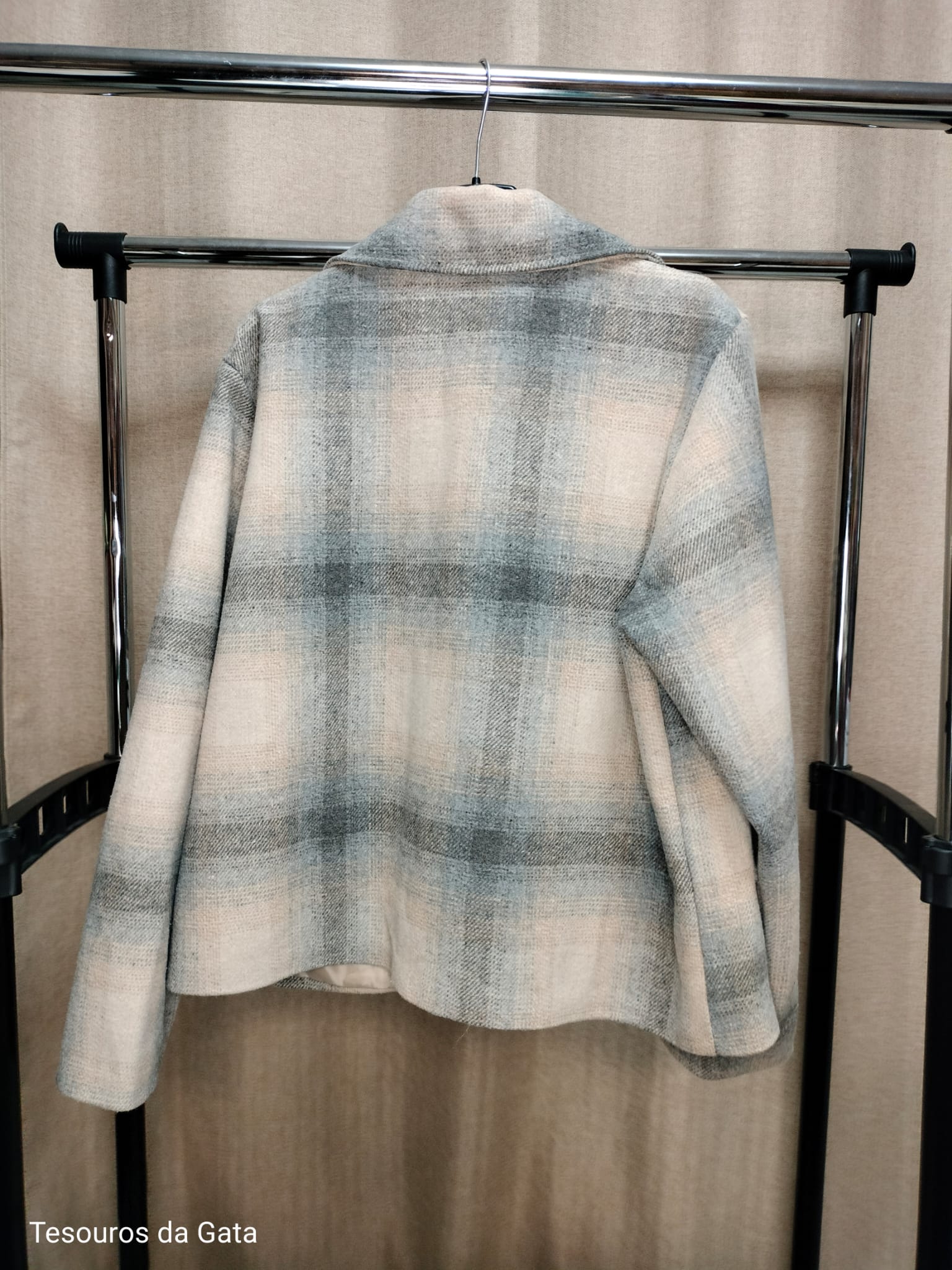 Casaco xadrez feminino