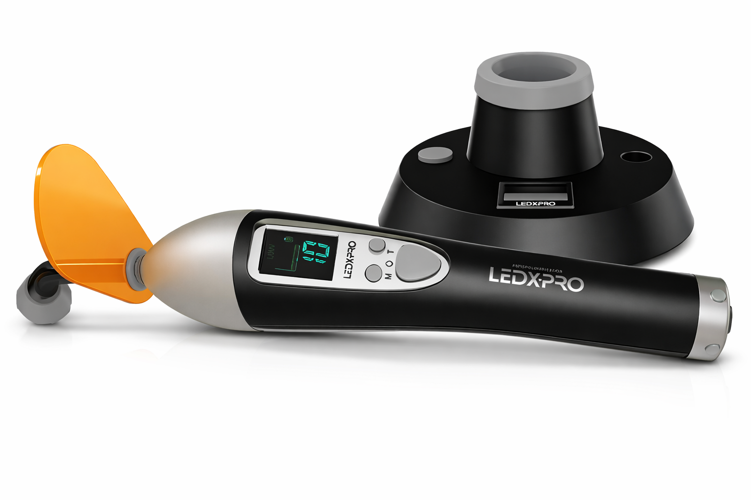 Fotopolimerizador Odontológico Orthometric LEDXPRO Recarregável Preto 