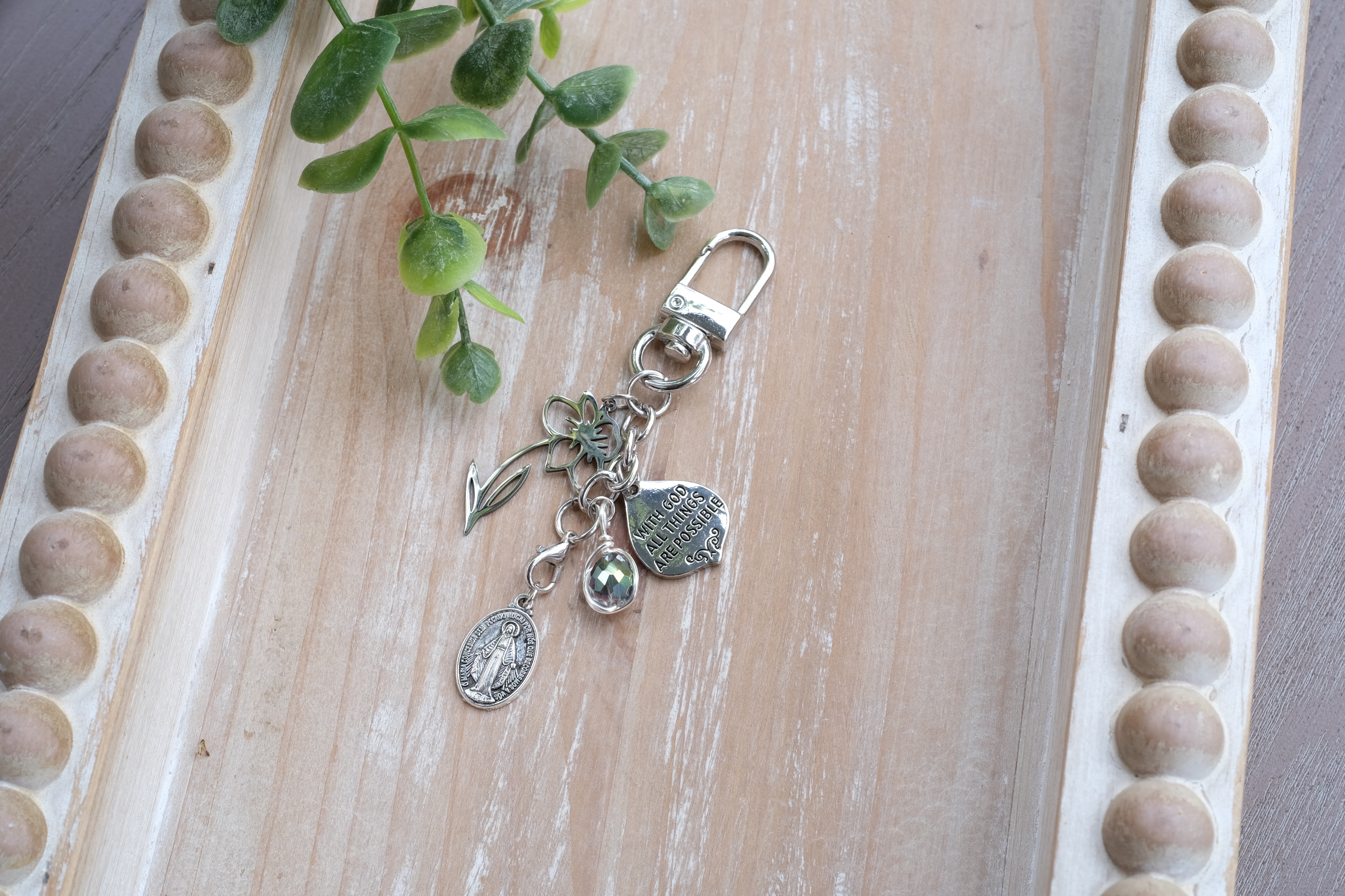 Miraculous Medal Small Charm - Silver