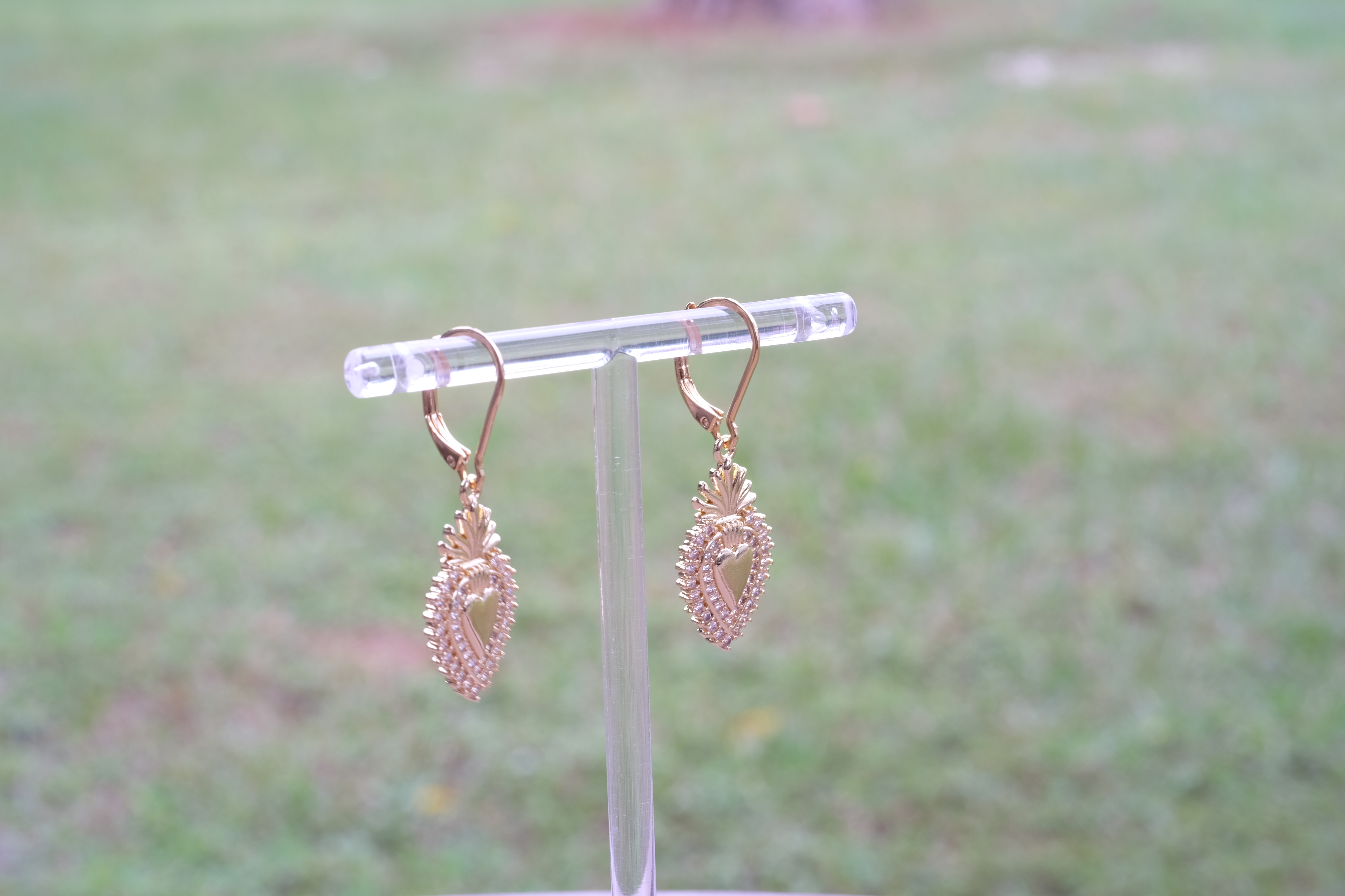 Golden Flaming Sacred Heart