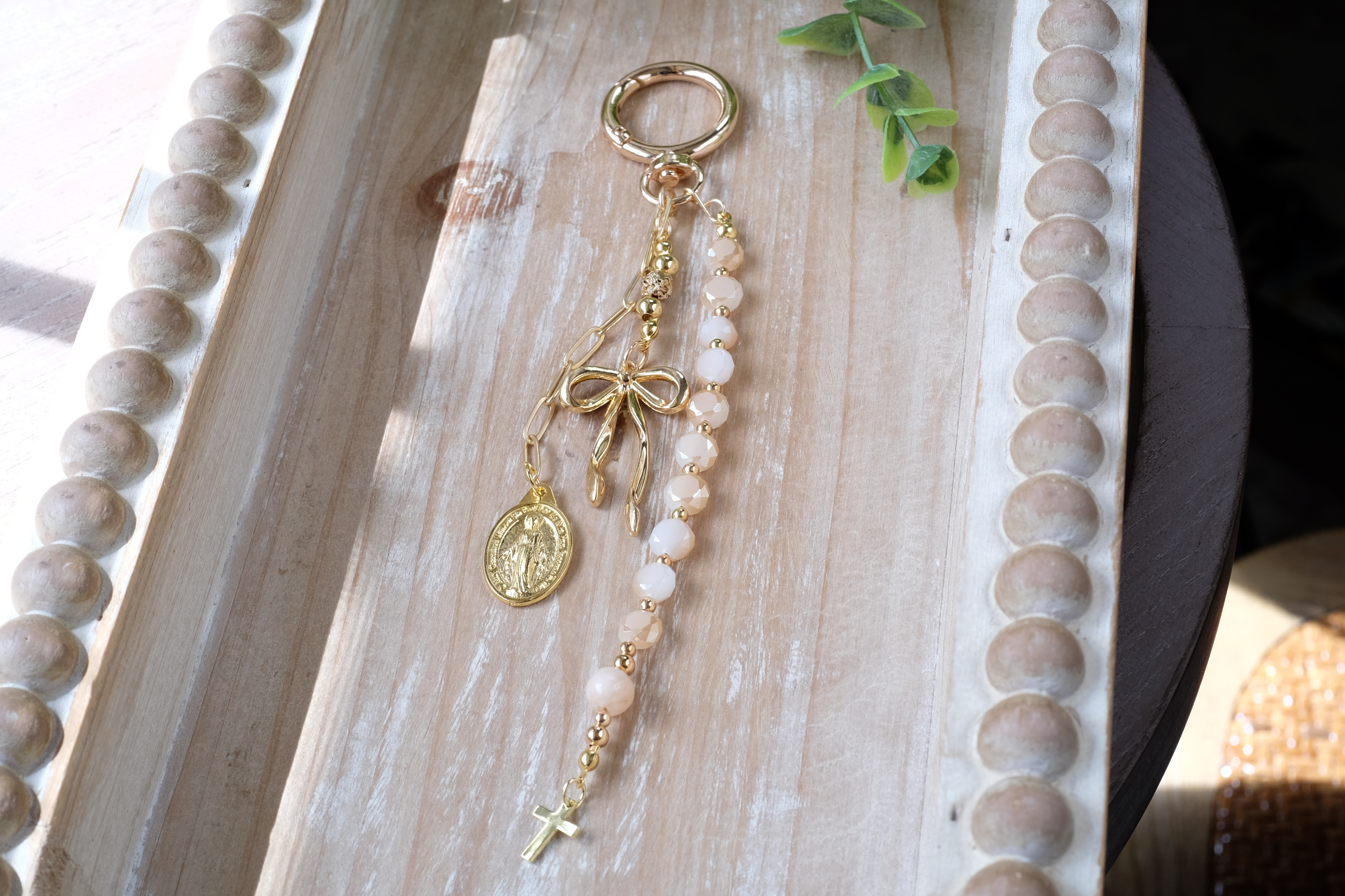 Miraculous Medal Large Charm - Golden