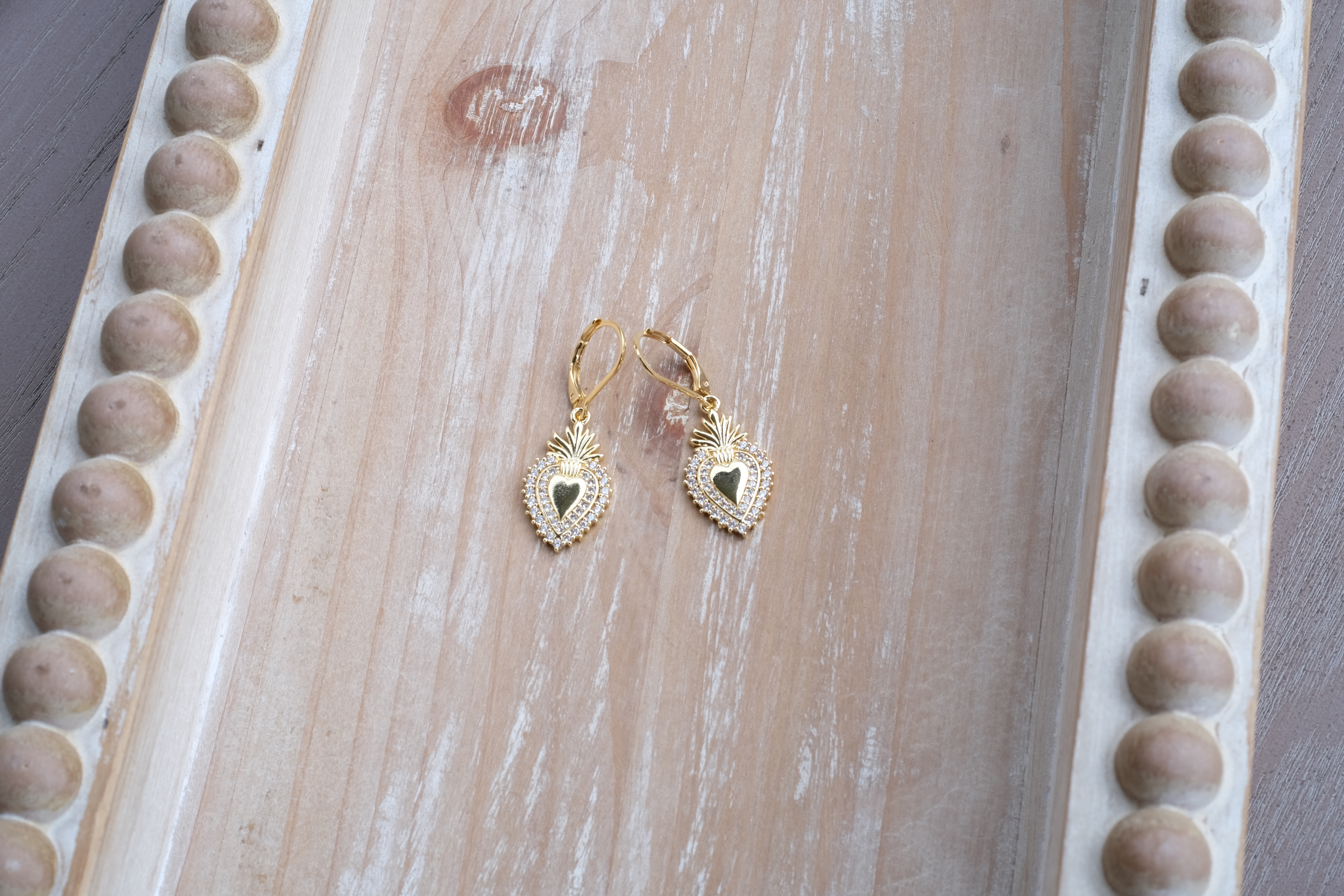 Golden Flaming Sacred Heart