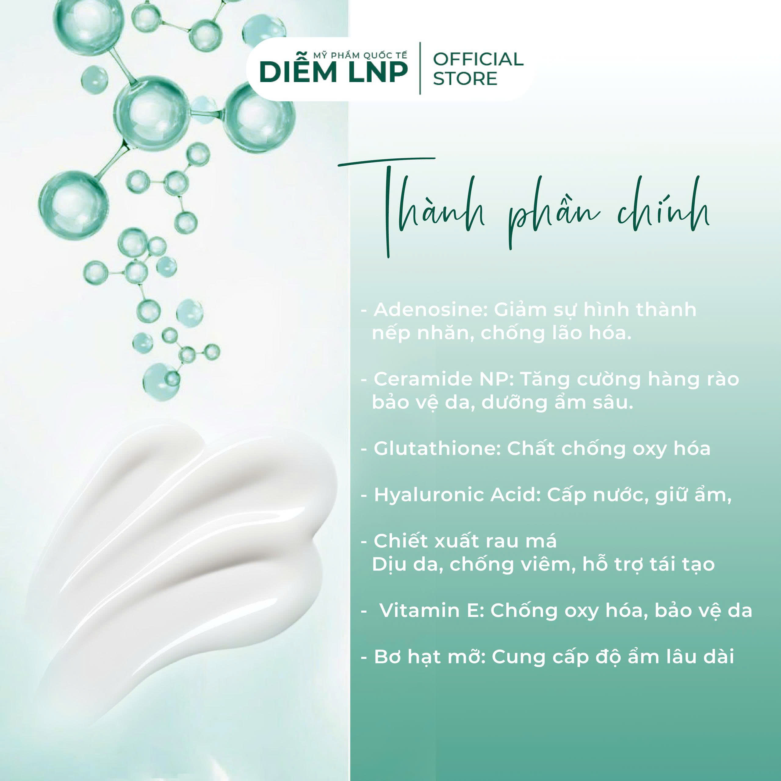 Kem mắt INKOBIO D5 Hàn Quốc 18ml- Bi Lăn Massage, Giảm Thâm, Xoá Nhăn, Giảm Bọng Mắt, Dưỡng sáng vùng mắt