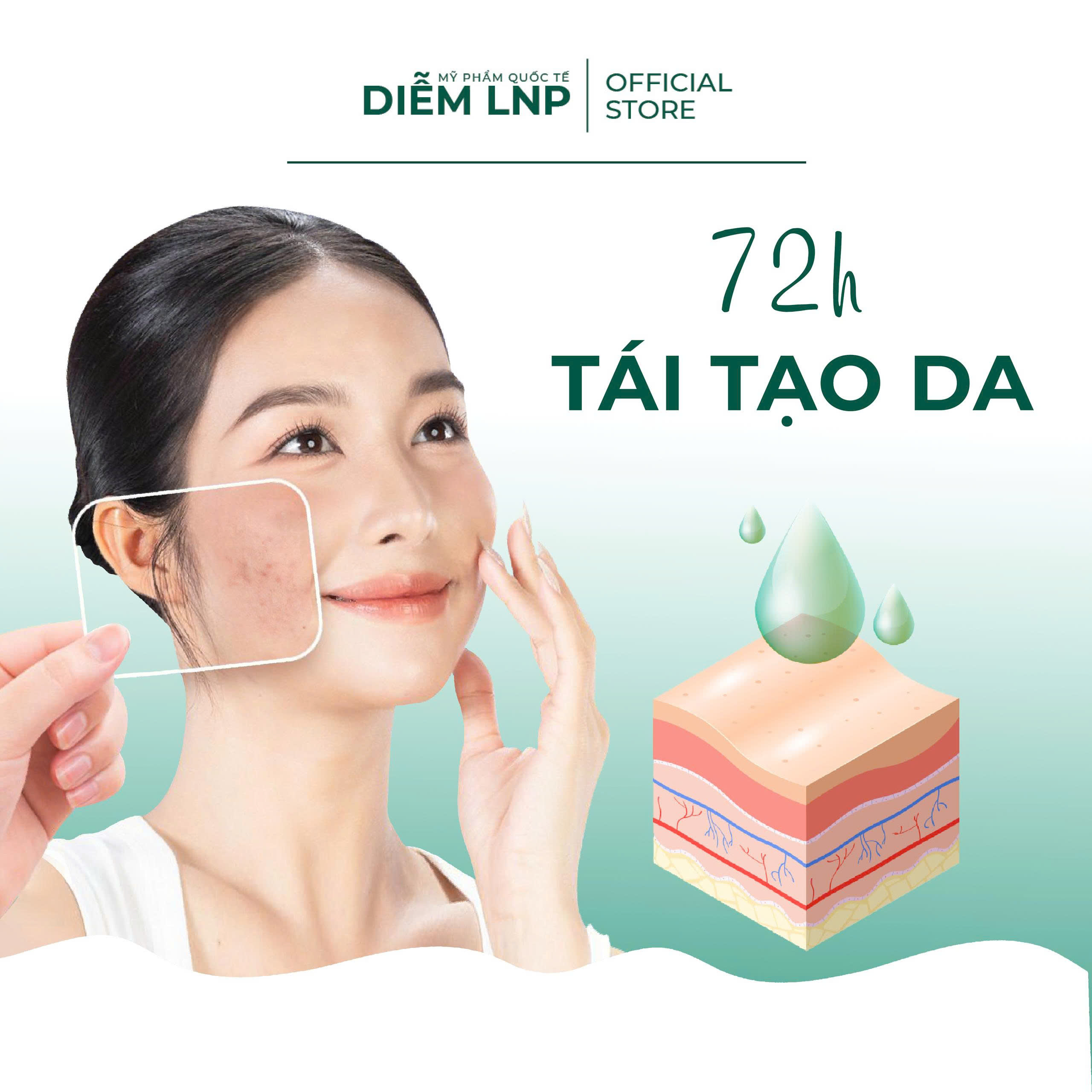 Kem Vi Kim INKOBIO D3 300 Shot Hàn Quốc 50ml- Trẻ Hoá Da, Căng Bóng, Mờ Nám, Giảm Mụn