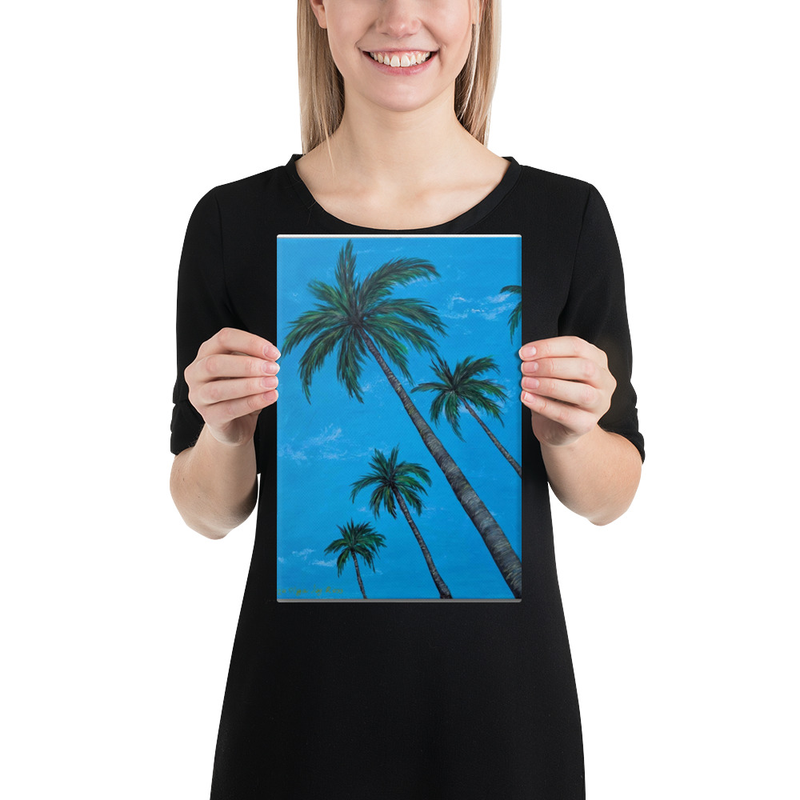 Palm Trees Print on Canvas