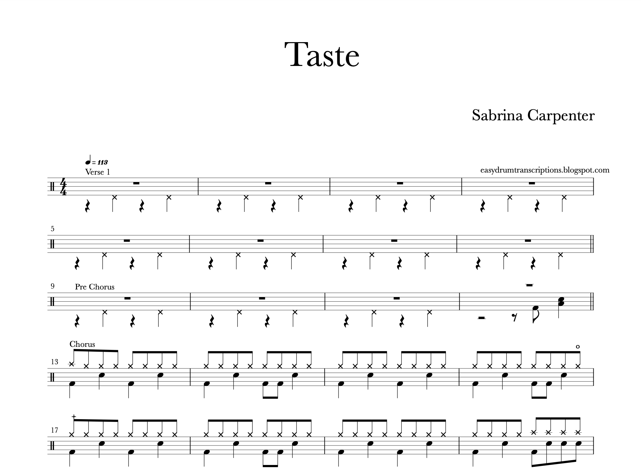 Sabrina Carpenter - Taste