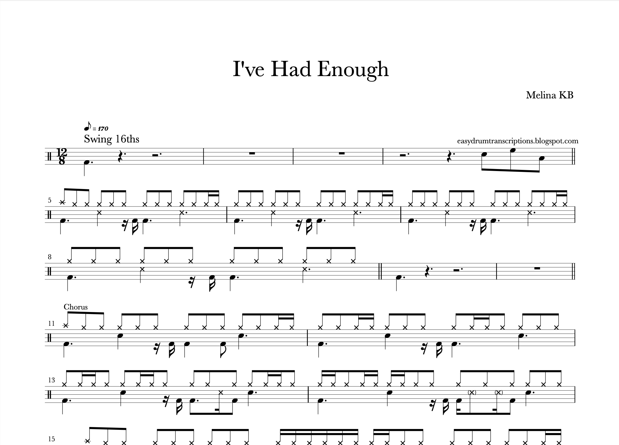 Melina KB - I've Had Enough