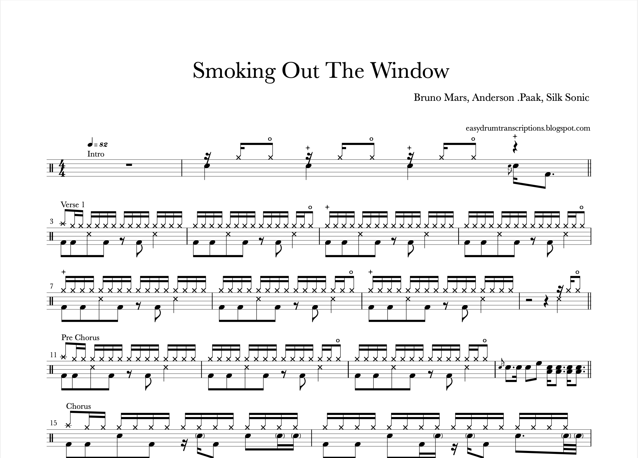 Bruno Mars, Anderson .Paak, Silk Sonic - Smokin Out The Window