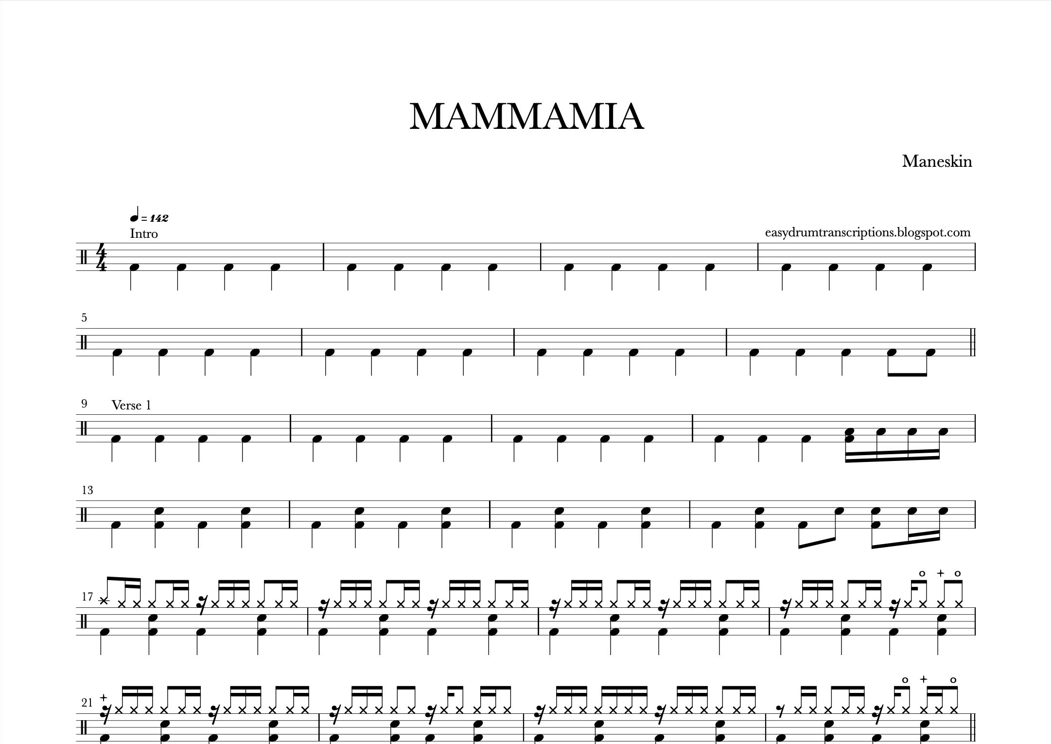 Måneskin - MAMMAMIA