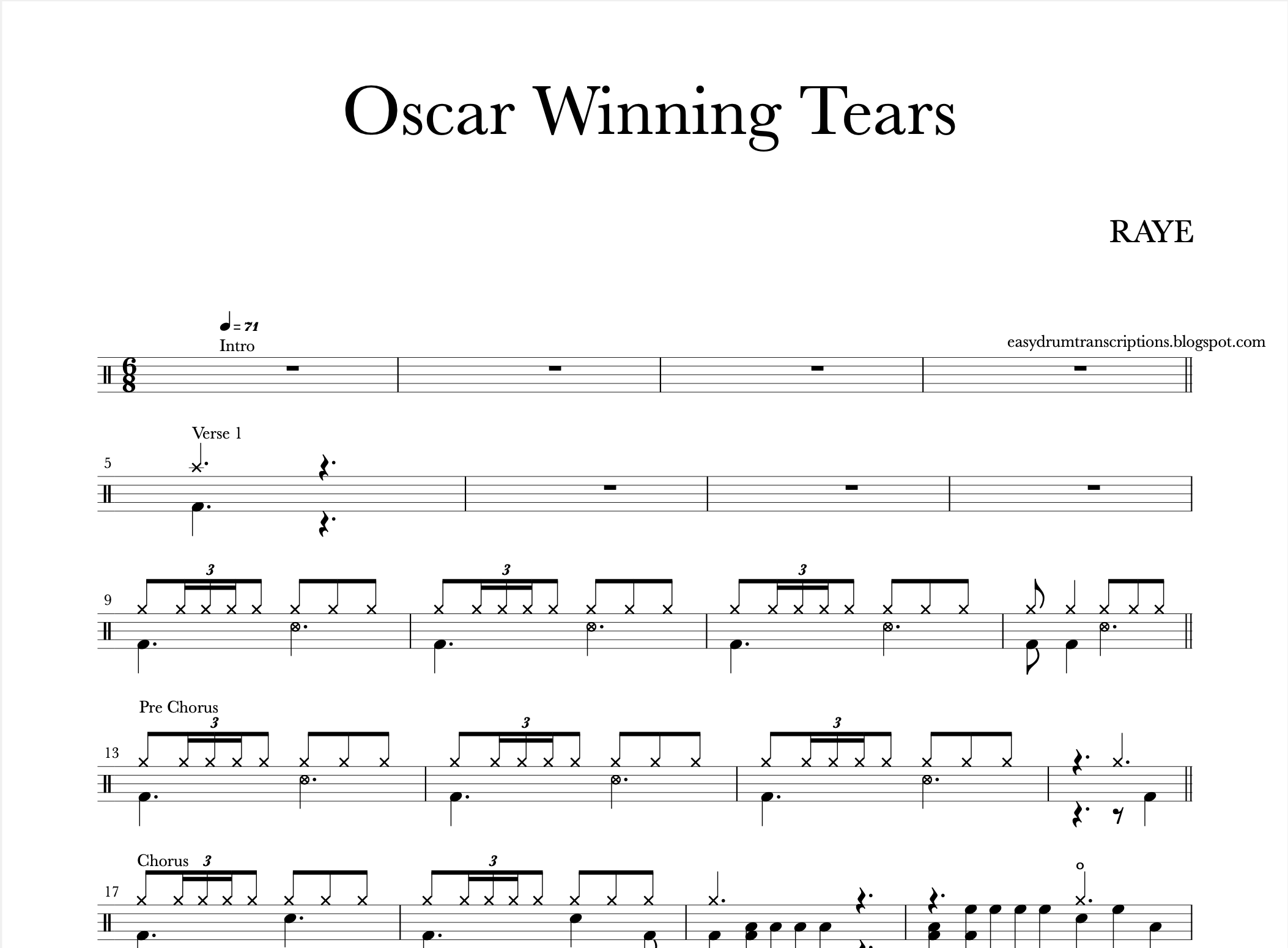 RAYE - Oscar Winning Tears