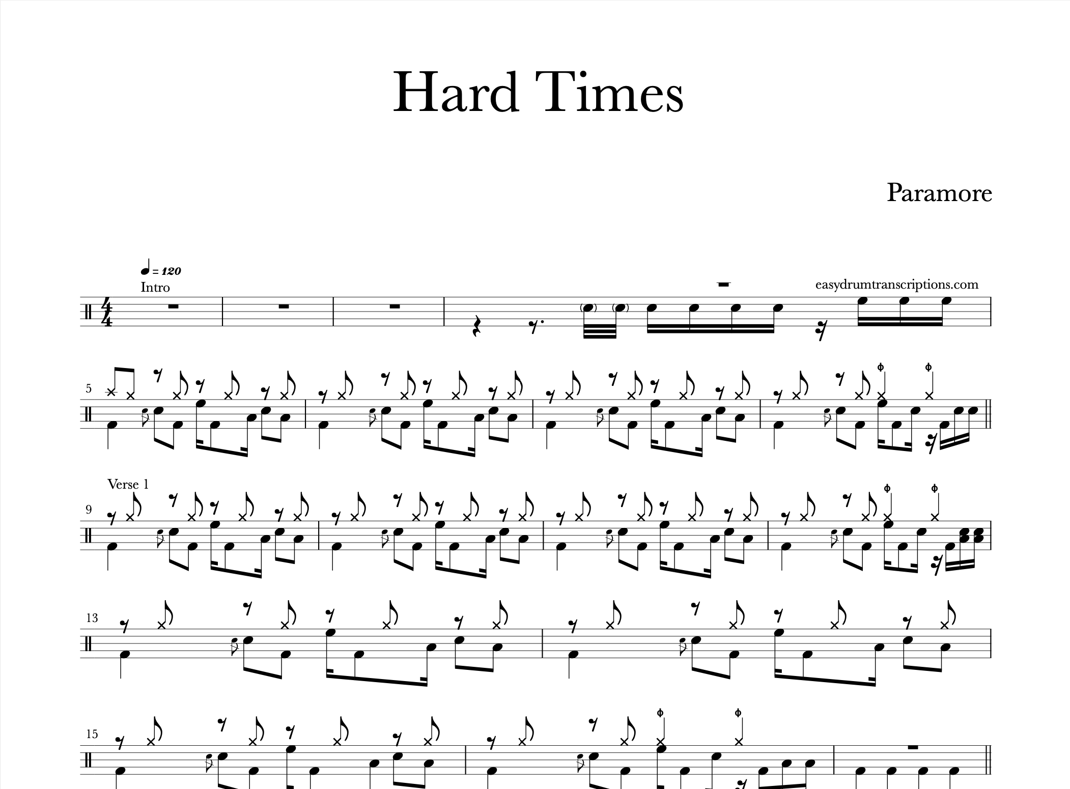 Paramore - Hard Times