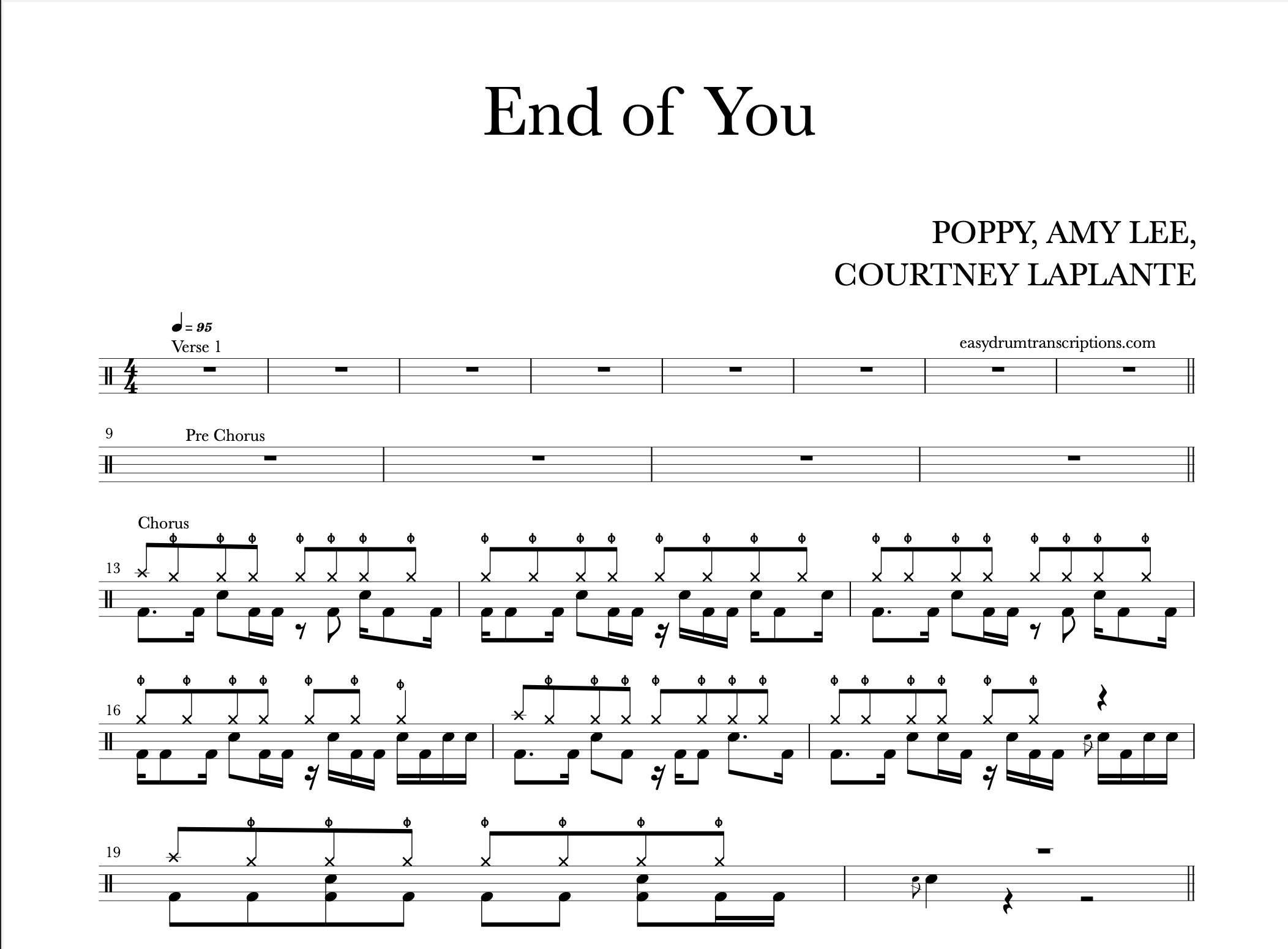 POPPY, AMY LEE, COURTNEY LAPLANTE - End of You