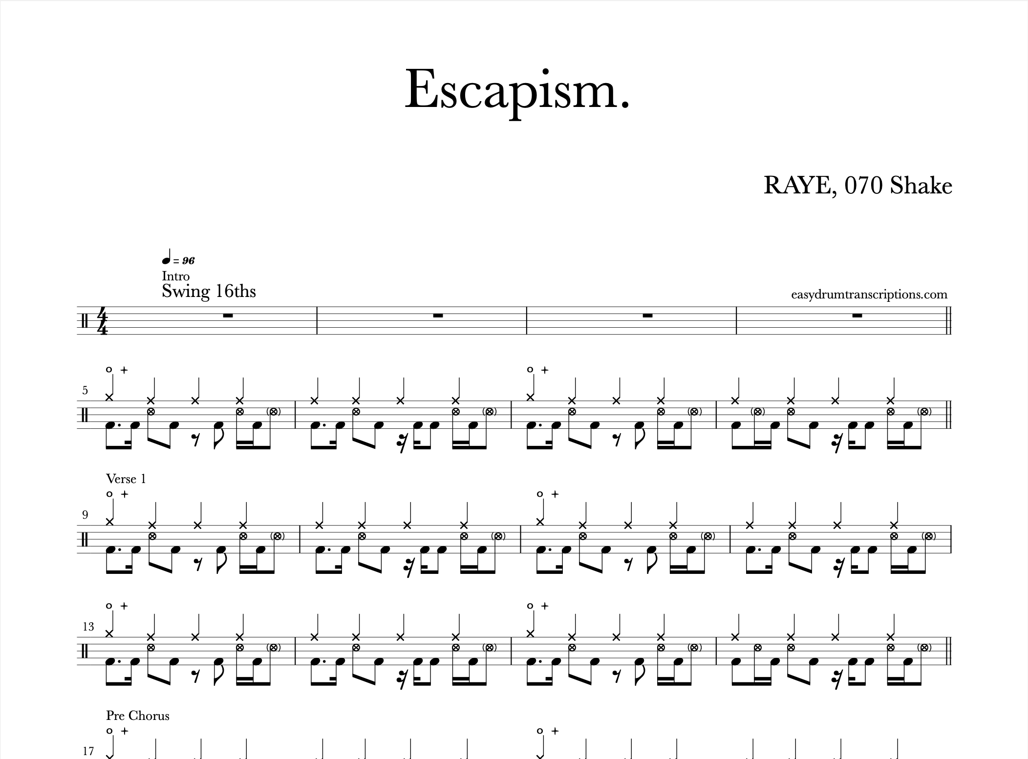 RAYE, 070 Shake - Escapism.