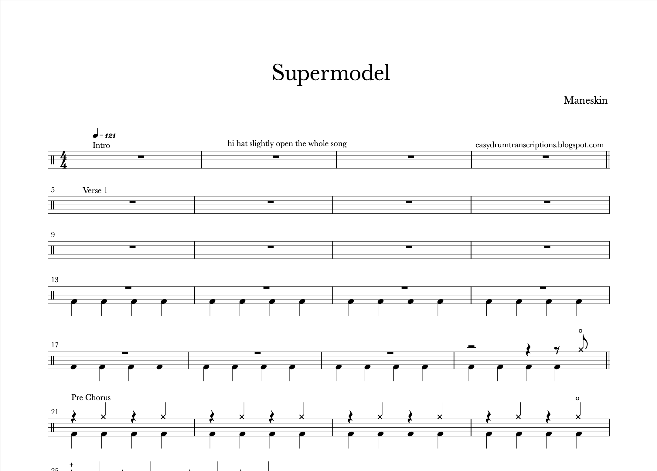 Måneskin - Supermodel