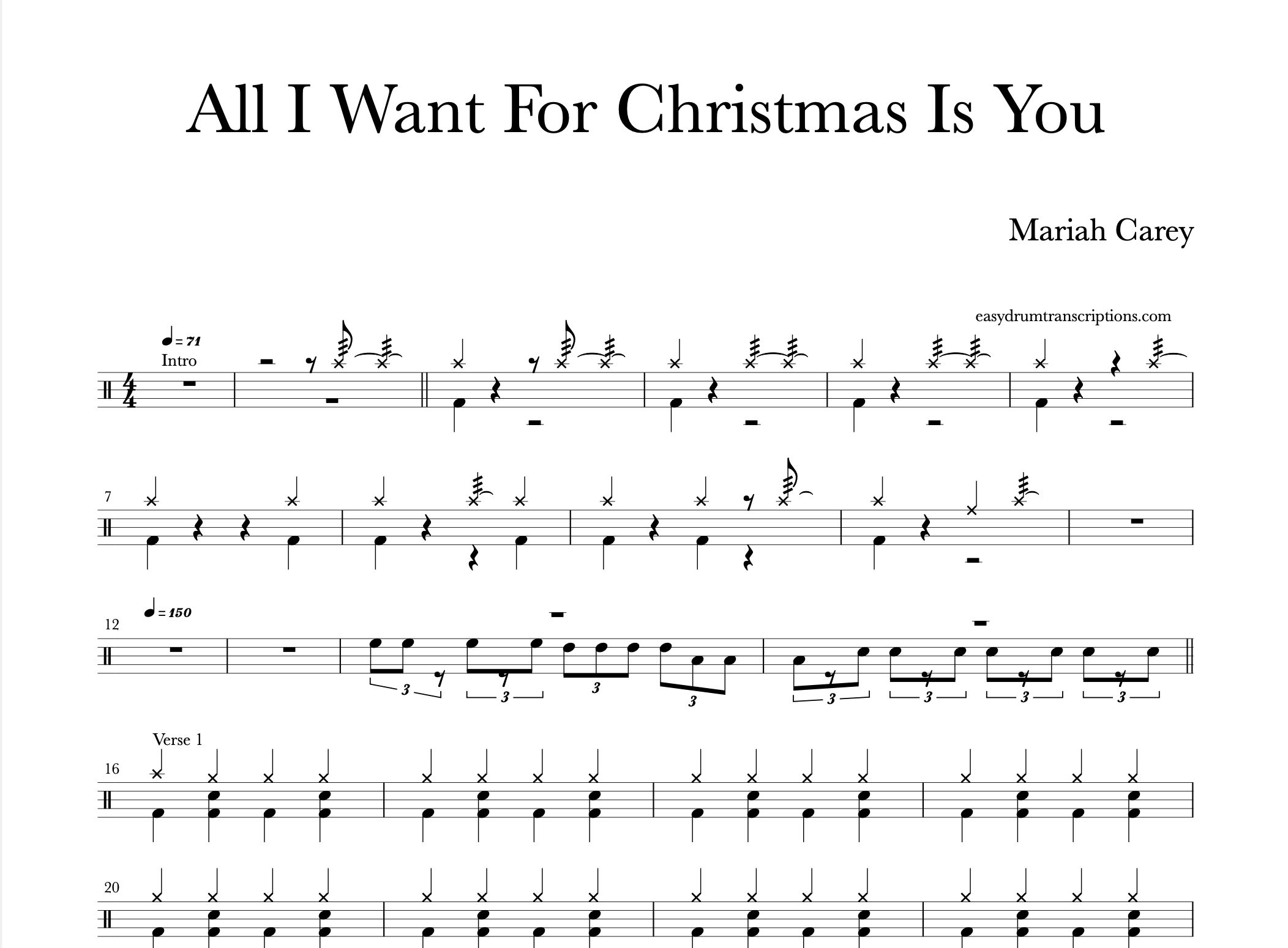 Mariah Carey - All I Want For Christmas Is You