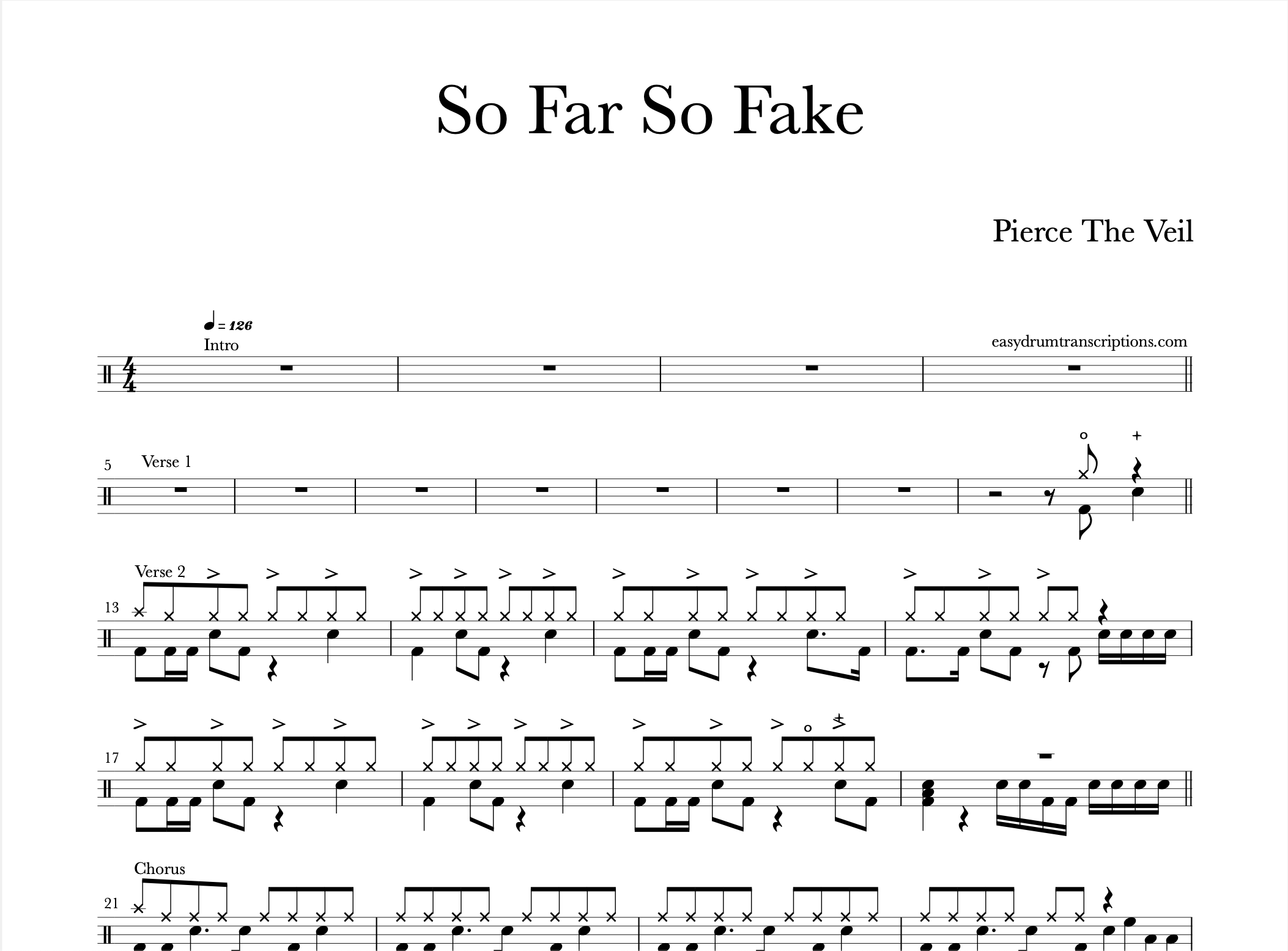 Pierce The Veil - So Far So Fake
