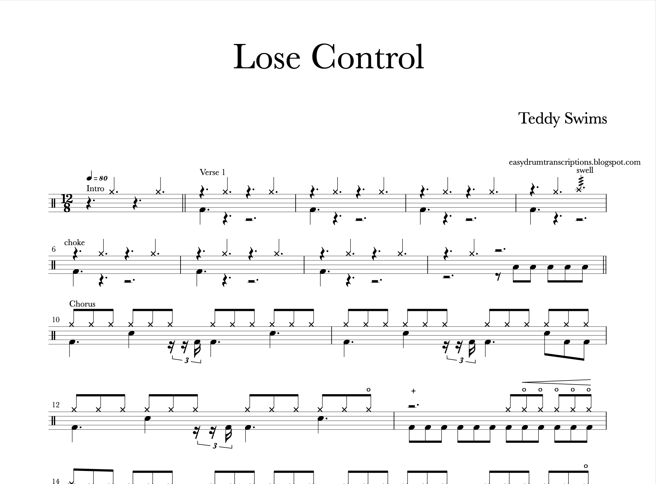 Teddy Swims - Lose Control