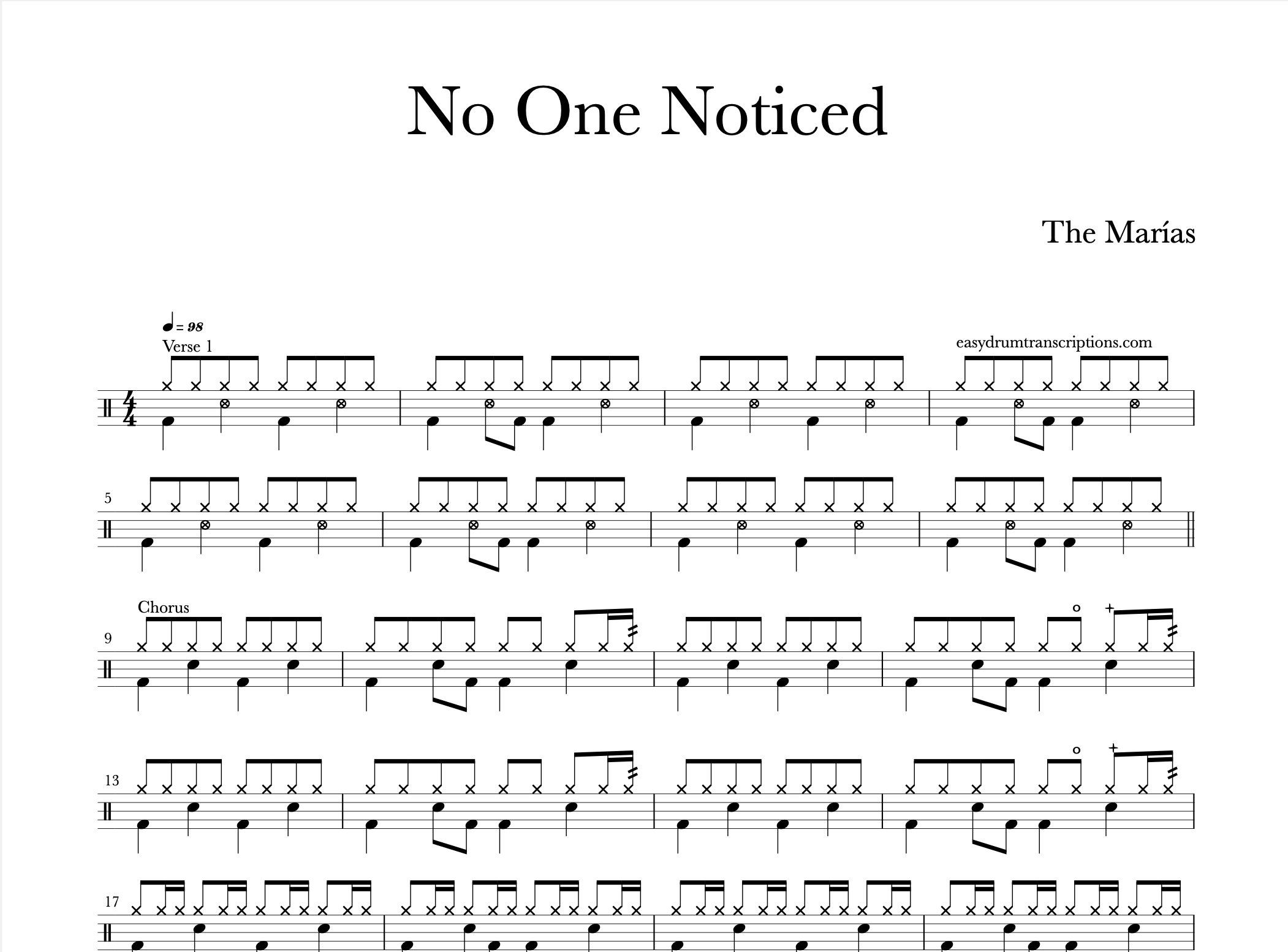 The Marías - No One Noticed