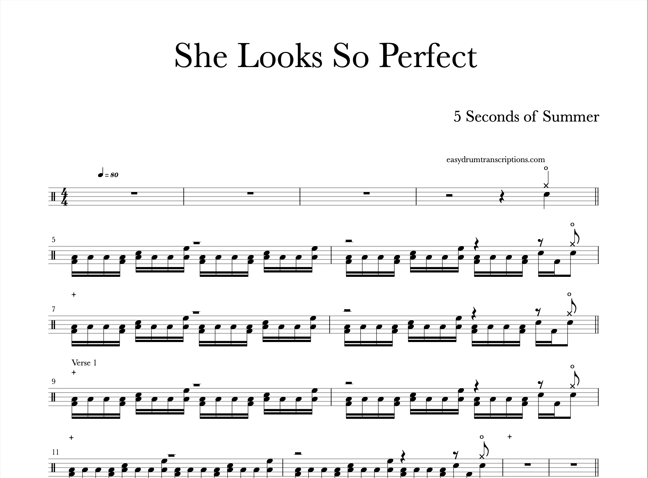 5 Seconds Of Summer - She Looks So Perfect