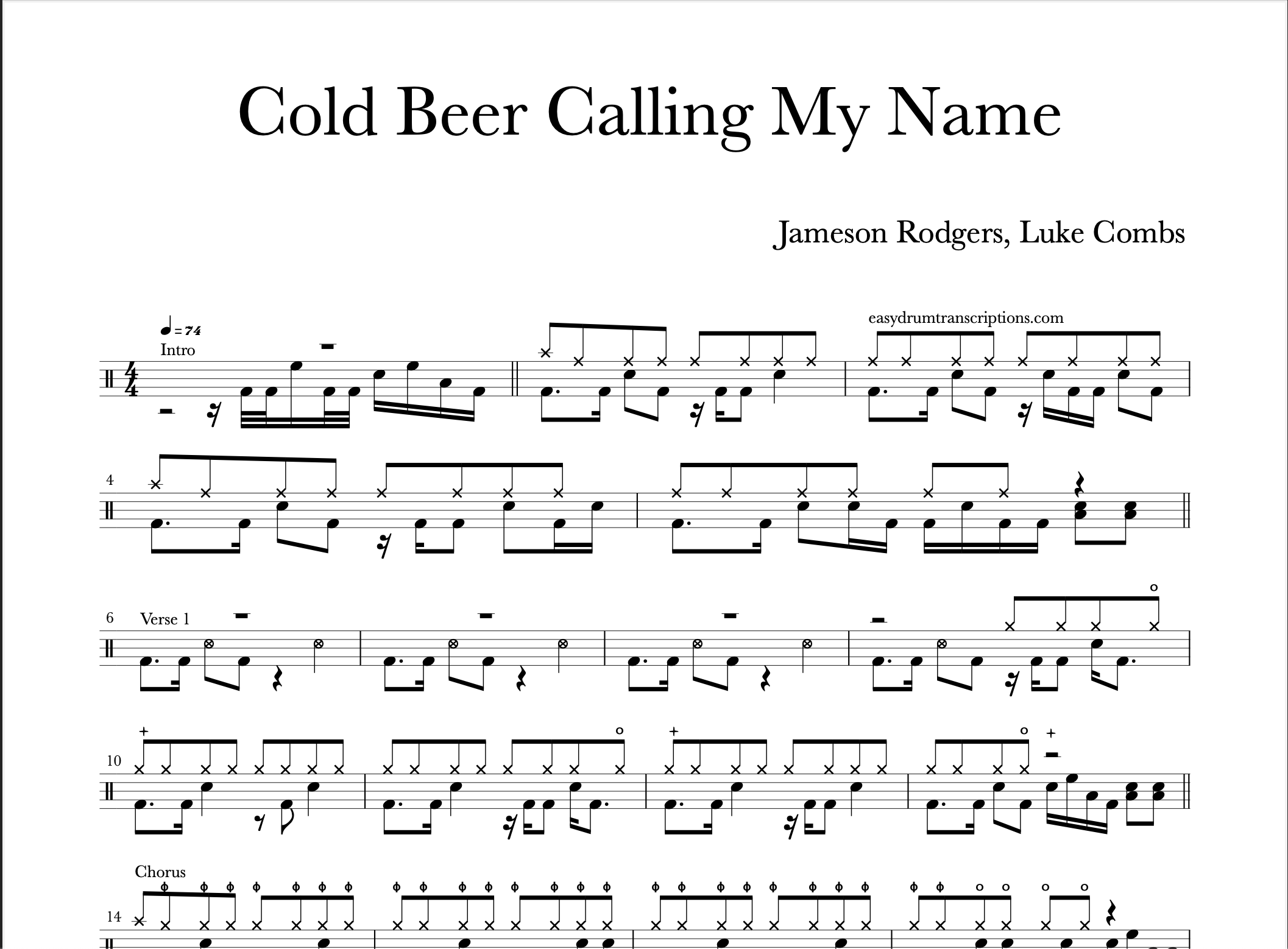 Jameson Rodgers, Luke Combs - Cold Beer Calling My Name