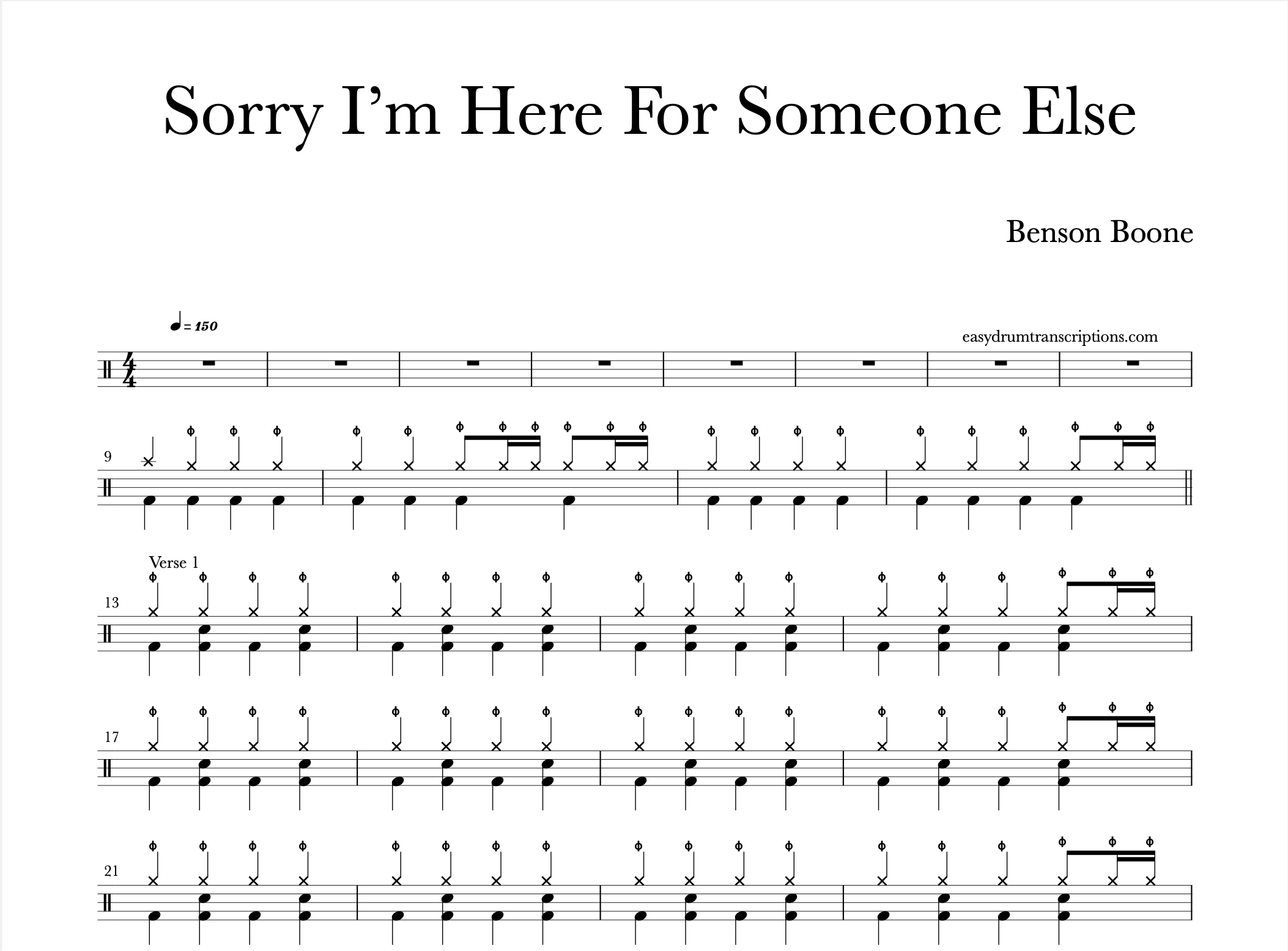 Benson Boone - Sorry I’m Here For Someone Else