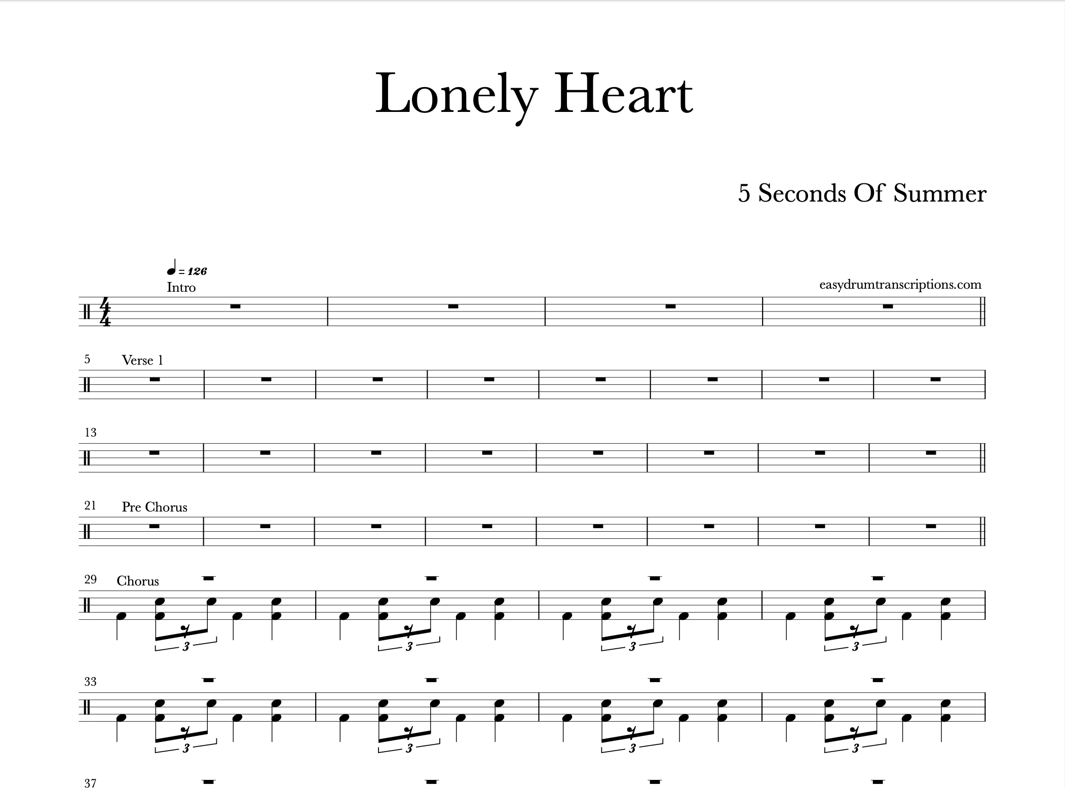 5 Seconds Of Summer - Lonely Heart