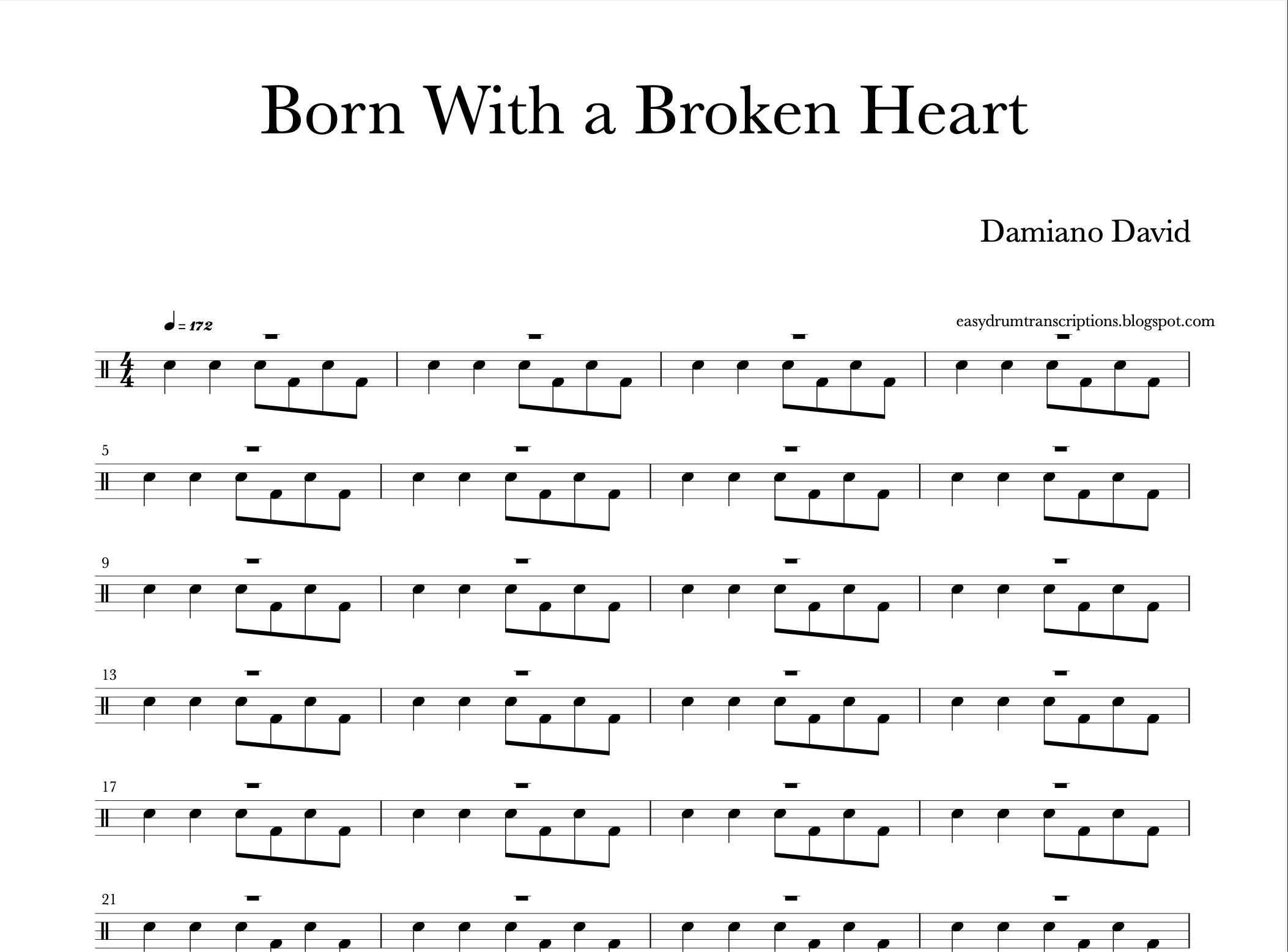 Damiano David - Born With A Broken Heart
