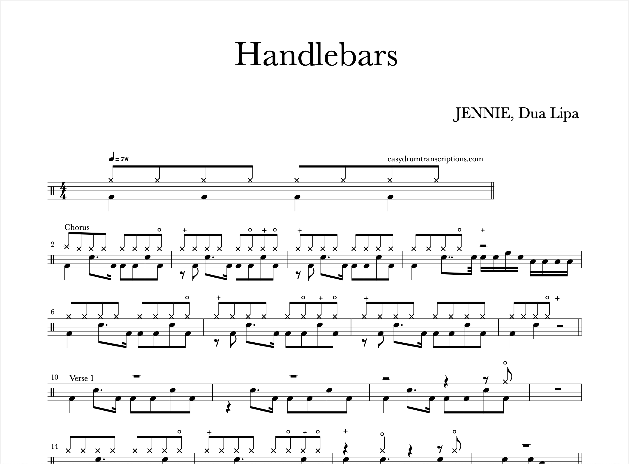 JENNIE, Dua Lipa - Handlebars