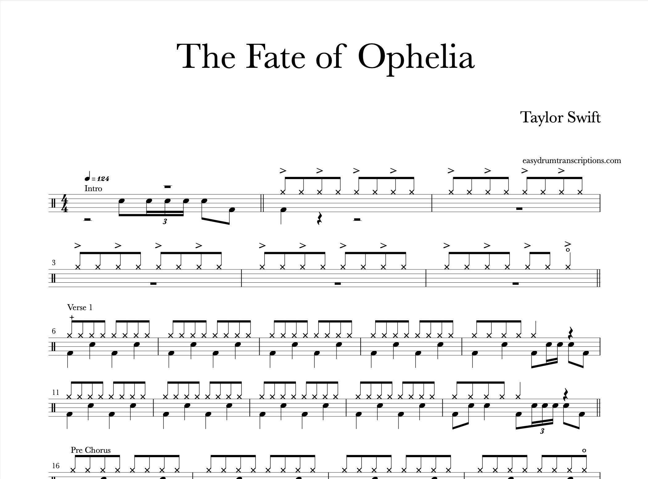Taylor Swift - The Fate of Ophelia