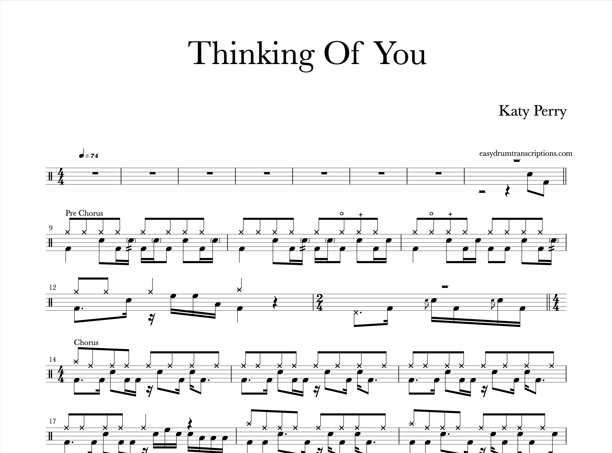 Katy Perry - Thinking Of You