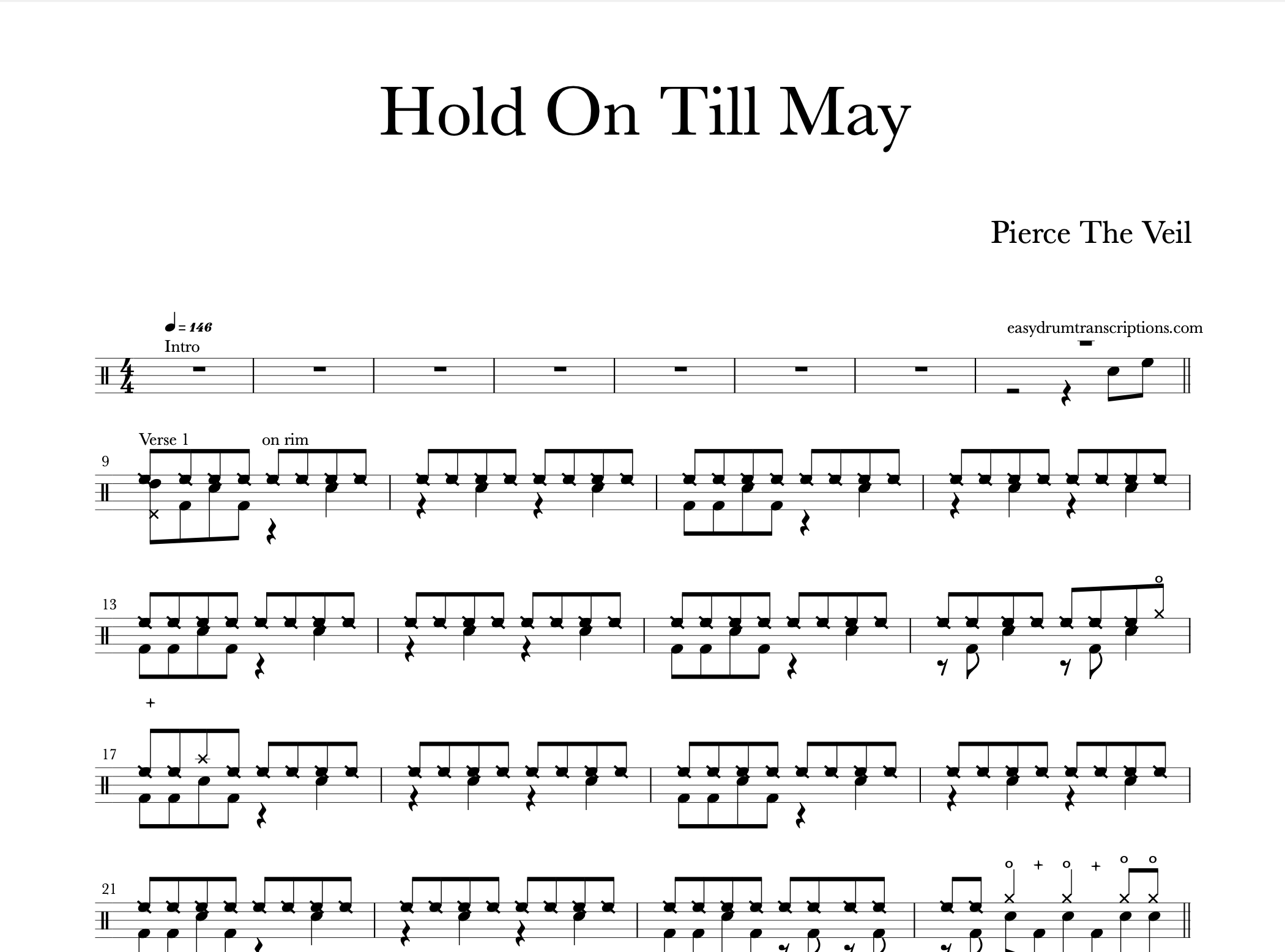 Pierce The Veil - Hold On Till May