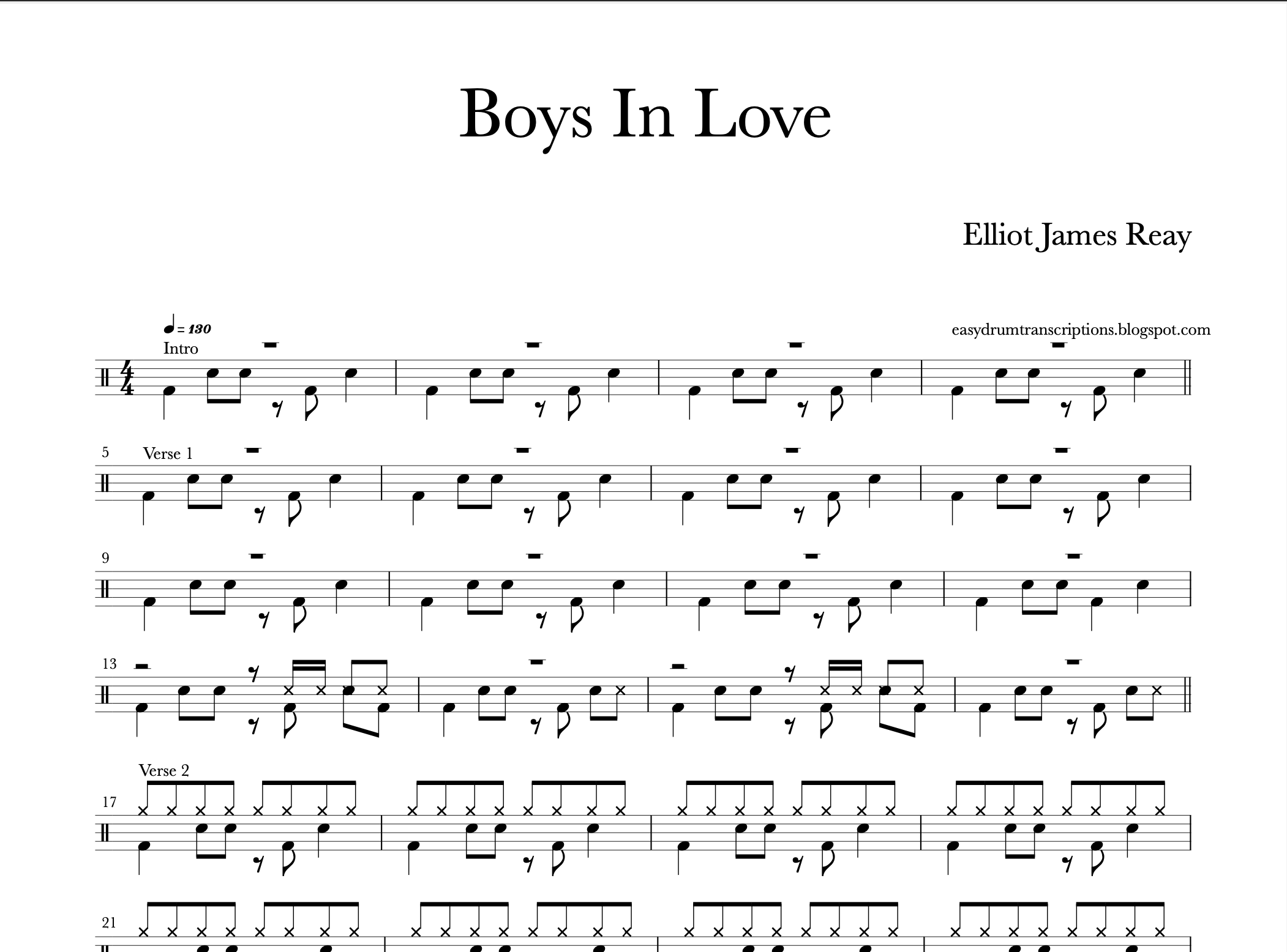 Elliot James Reay - Boys In Love