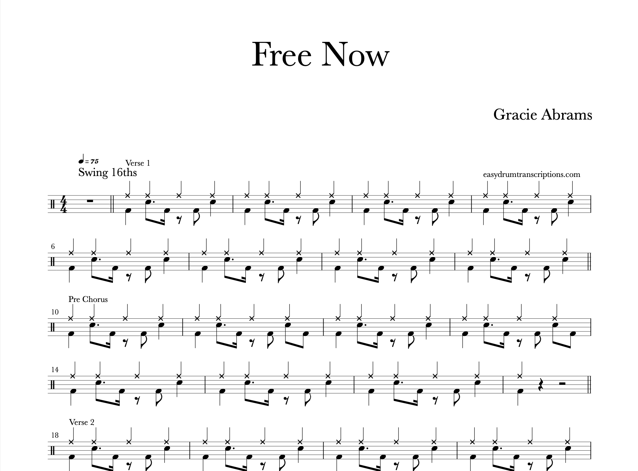 Gracie Abrams - Free Now