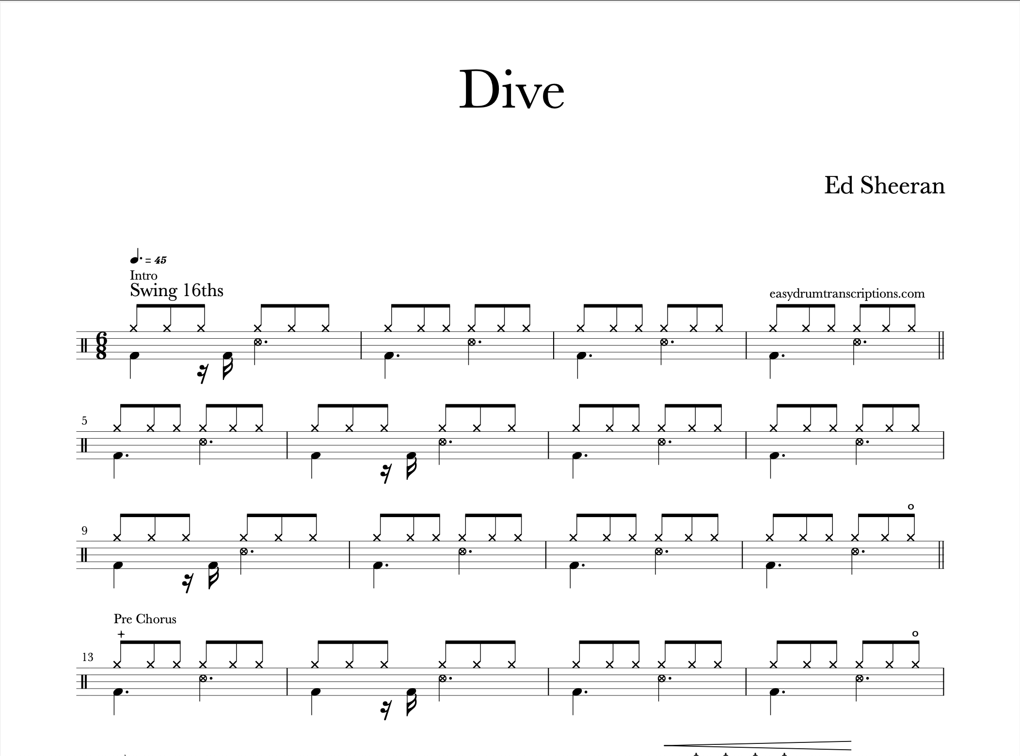 Ed Sheeran - Dive