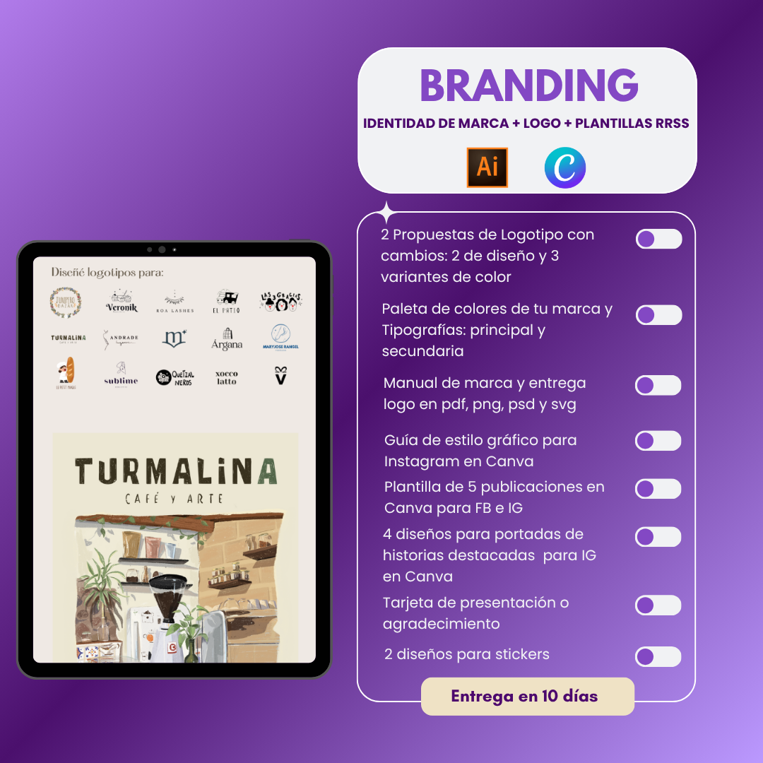 Paquete de Marca: Identidad, Logotipo y Plantillas para Redes Sociales