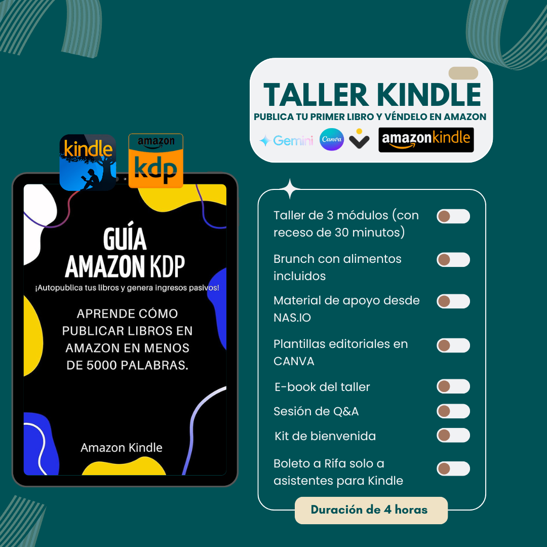 ¡Publica tu Primer Libro y Véndelo en Amazon Kindle!