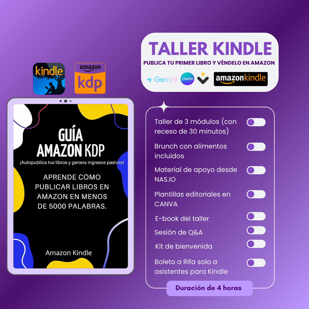 ¡Publica tu Primer Libro y Véndelo en Amazon Kindle!