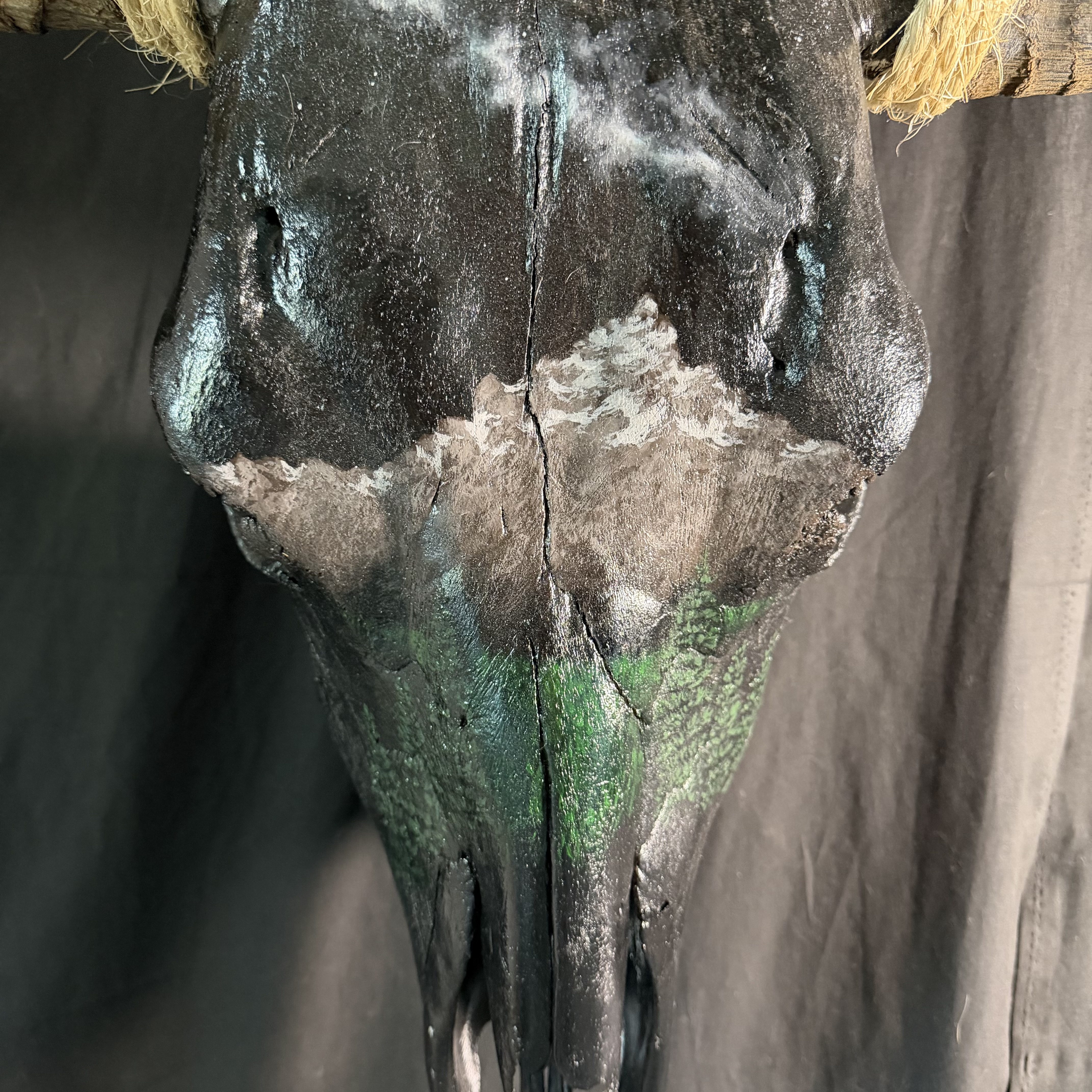 PICK UP ONLY (Alpine) Decorative Bull Skull Wall Mount