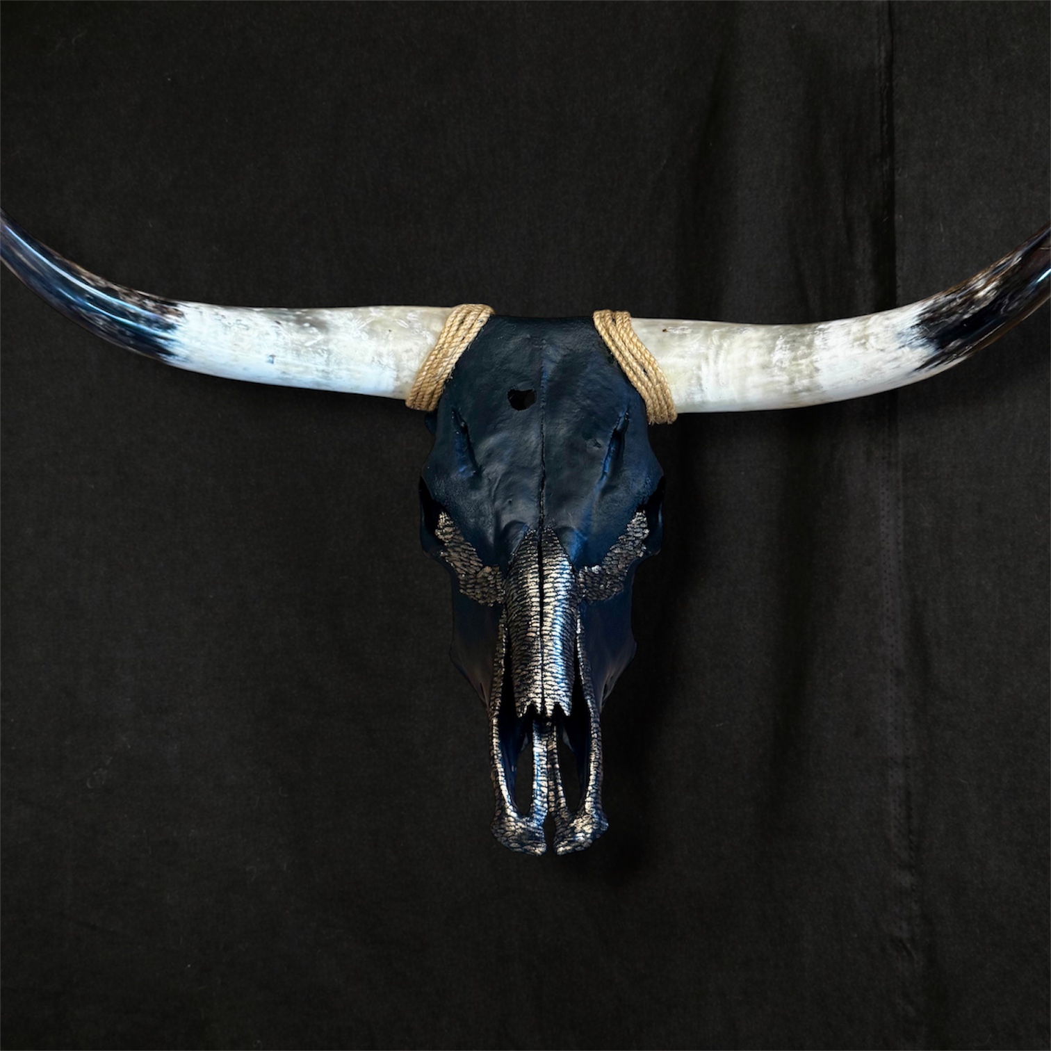 PICK UP ONLY (Token) Hand-Painted Longhorn Skull Wall Art