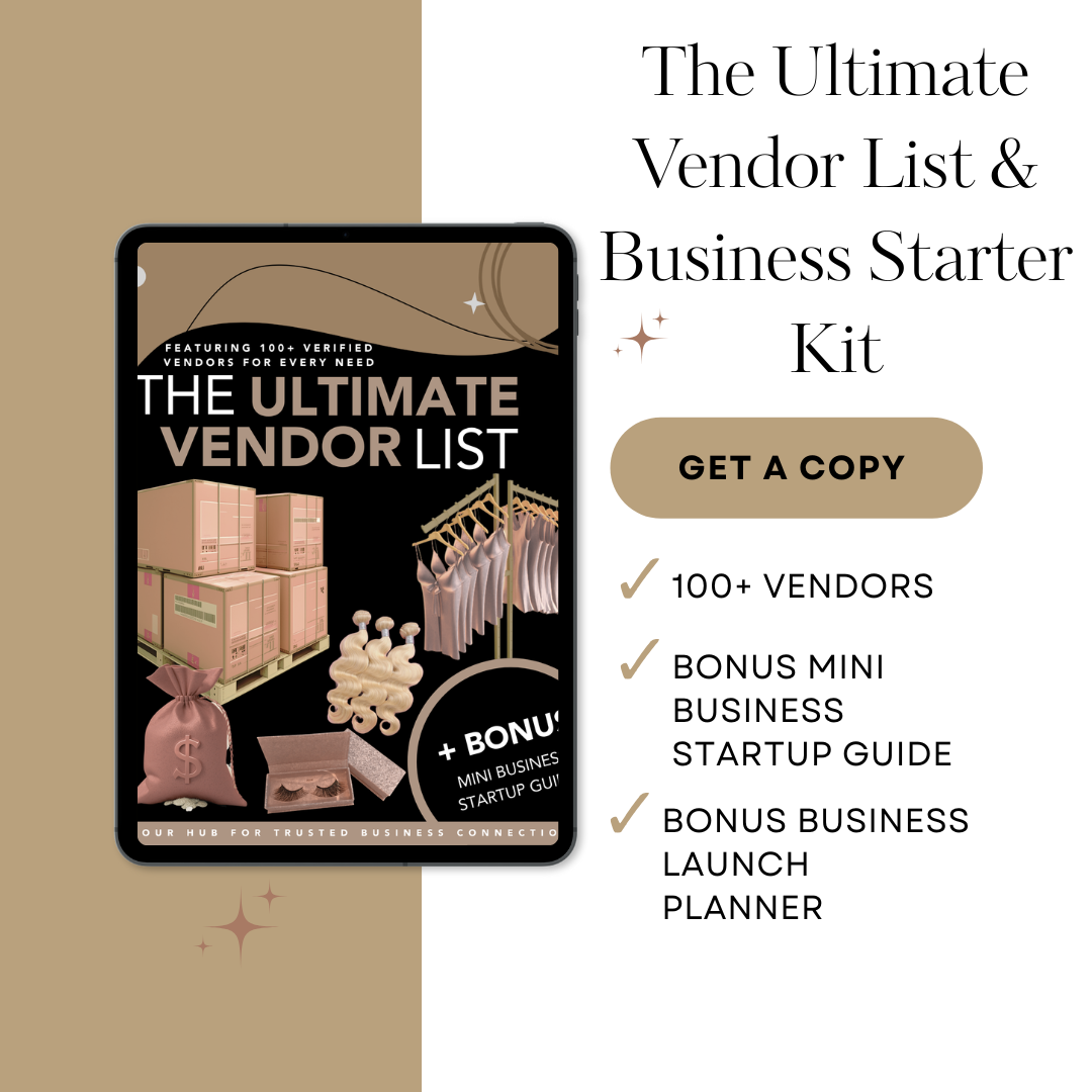 The Ultimate Vendor List & Business Starter Kit
