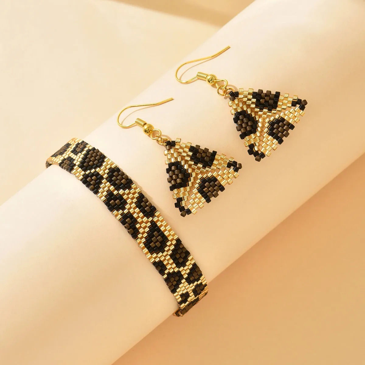 Leopard Print Beads Set