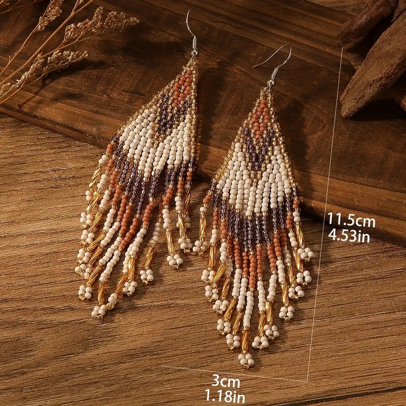  Beaded Dangle Earrings